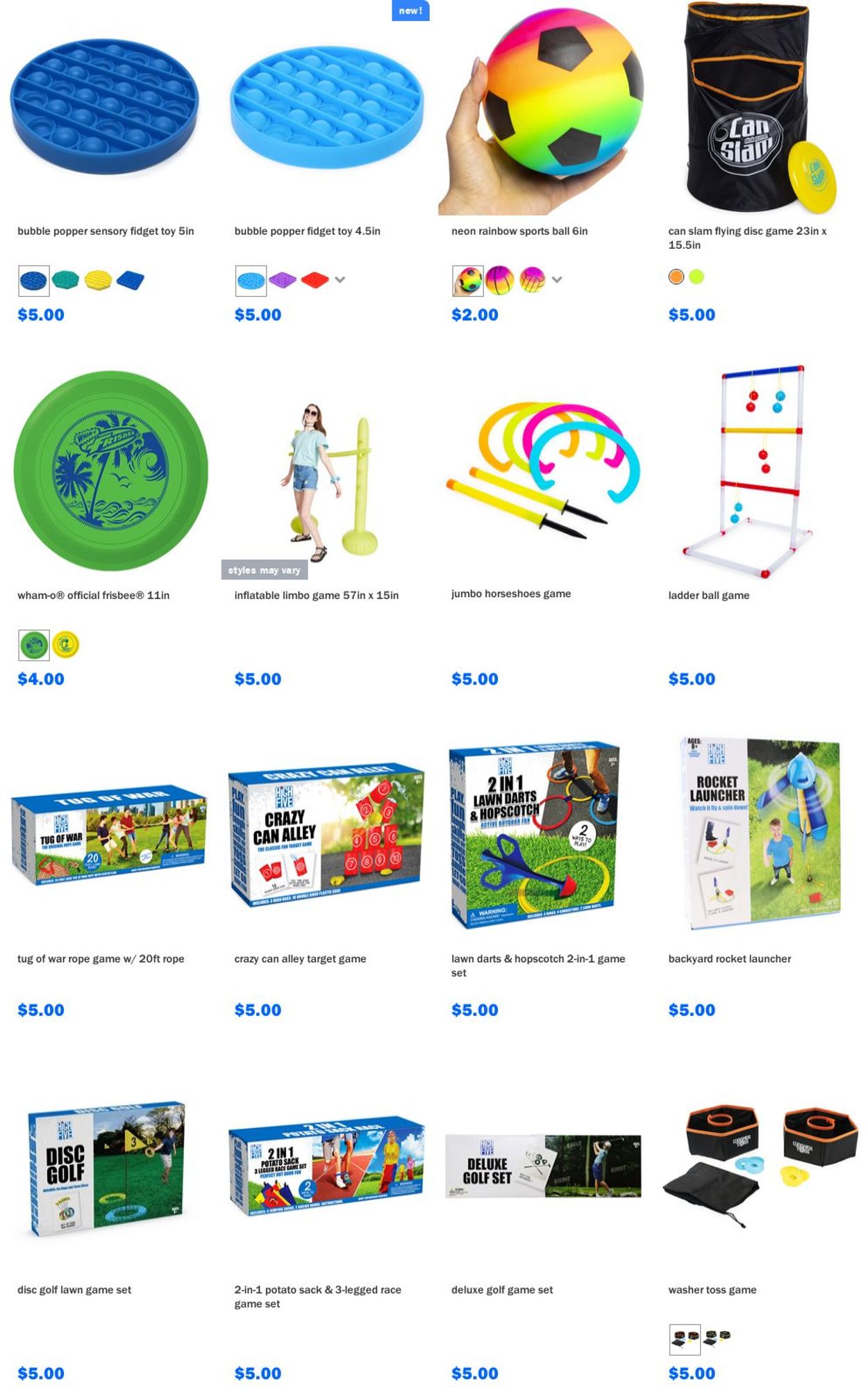 Catalogue Five Below from 04/14/2021