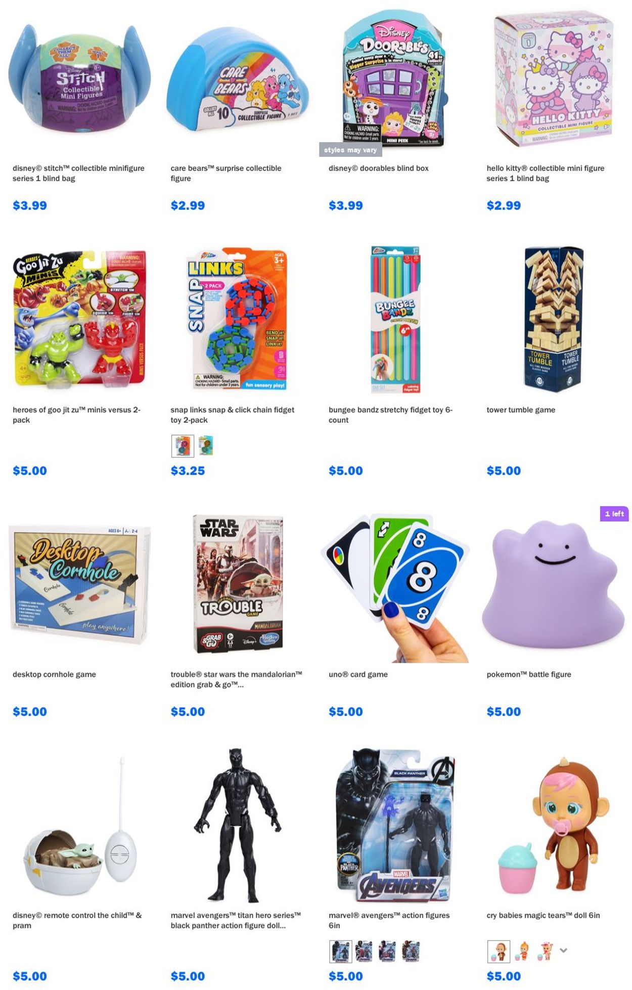Catalogue Five Below from 08/18/2021