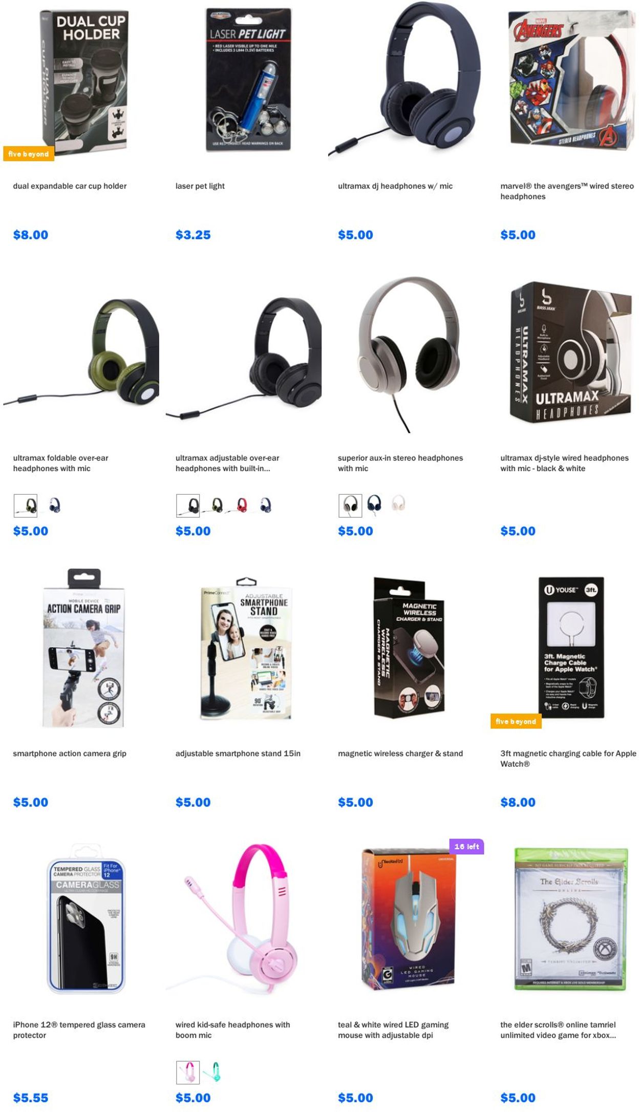 Catalogue Five Below from 12/22/2021