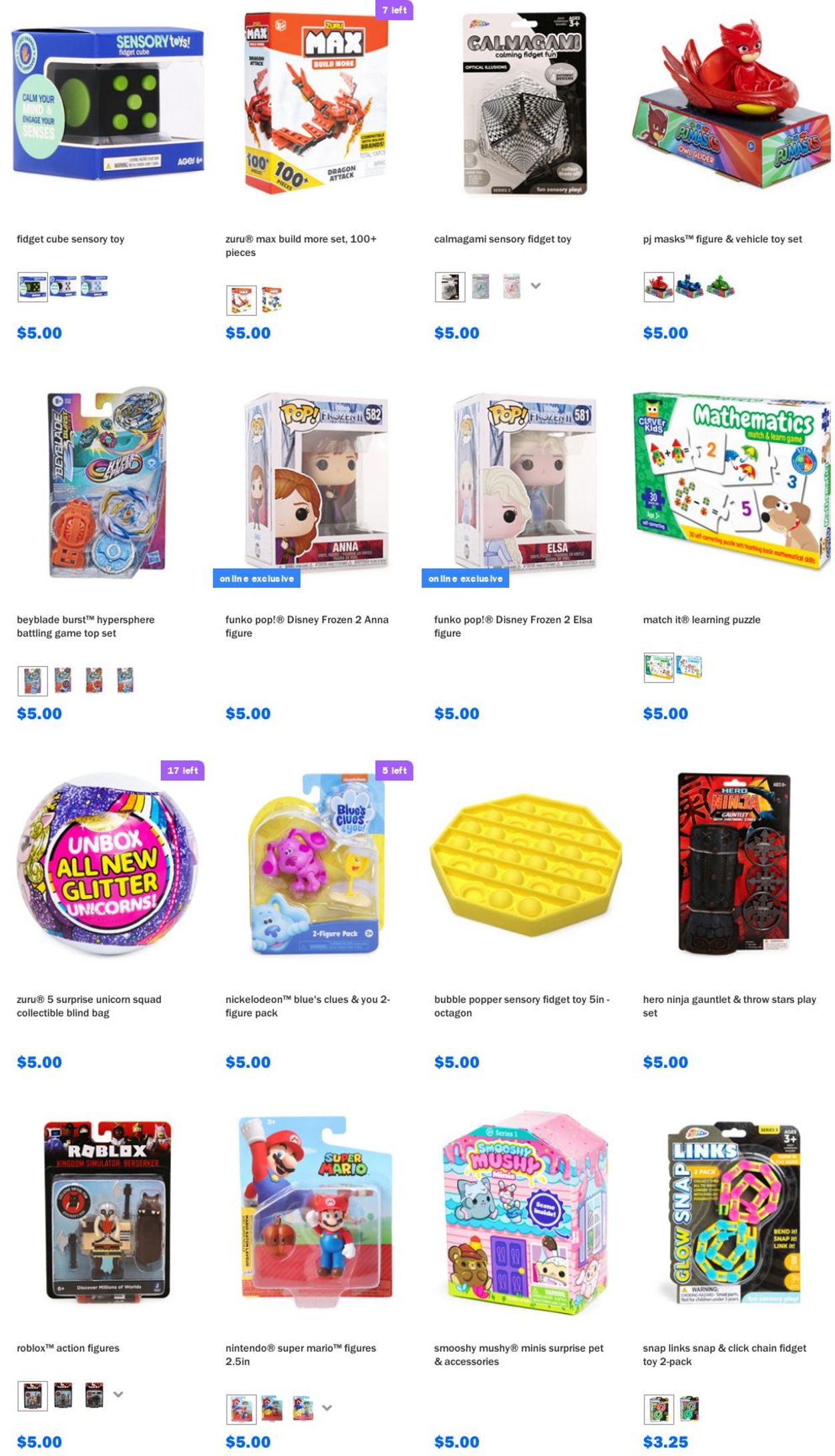 Catalogue Five Below from 01/12/2022