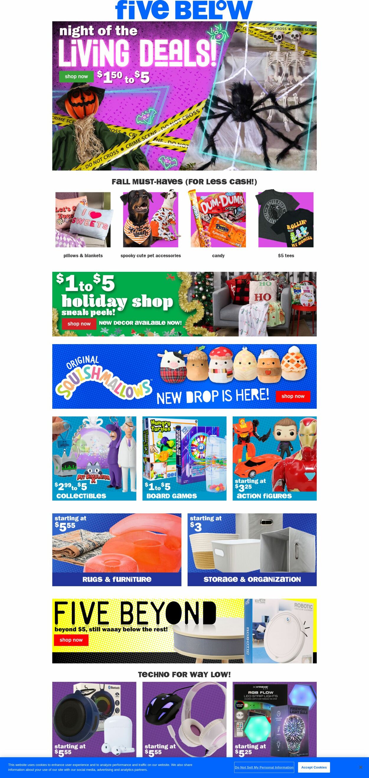 Catalogue Five Below from 09/28/2022