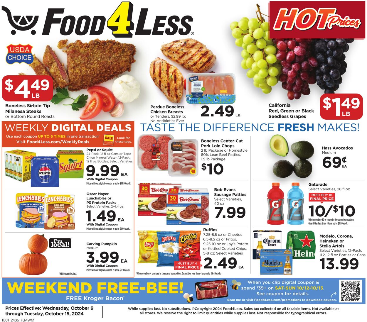 Catalogue Food 4 Less from 10/09/2024