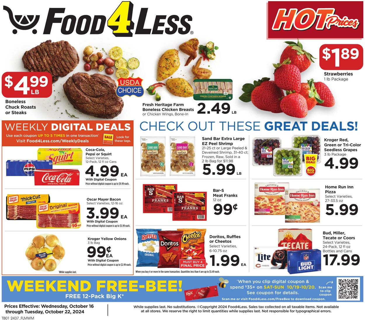 Catalogue Food 4 Less from 10/16/2024