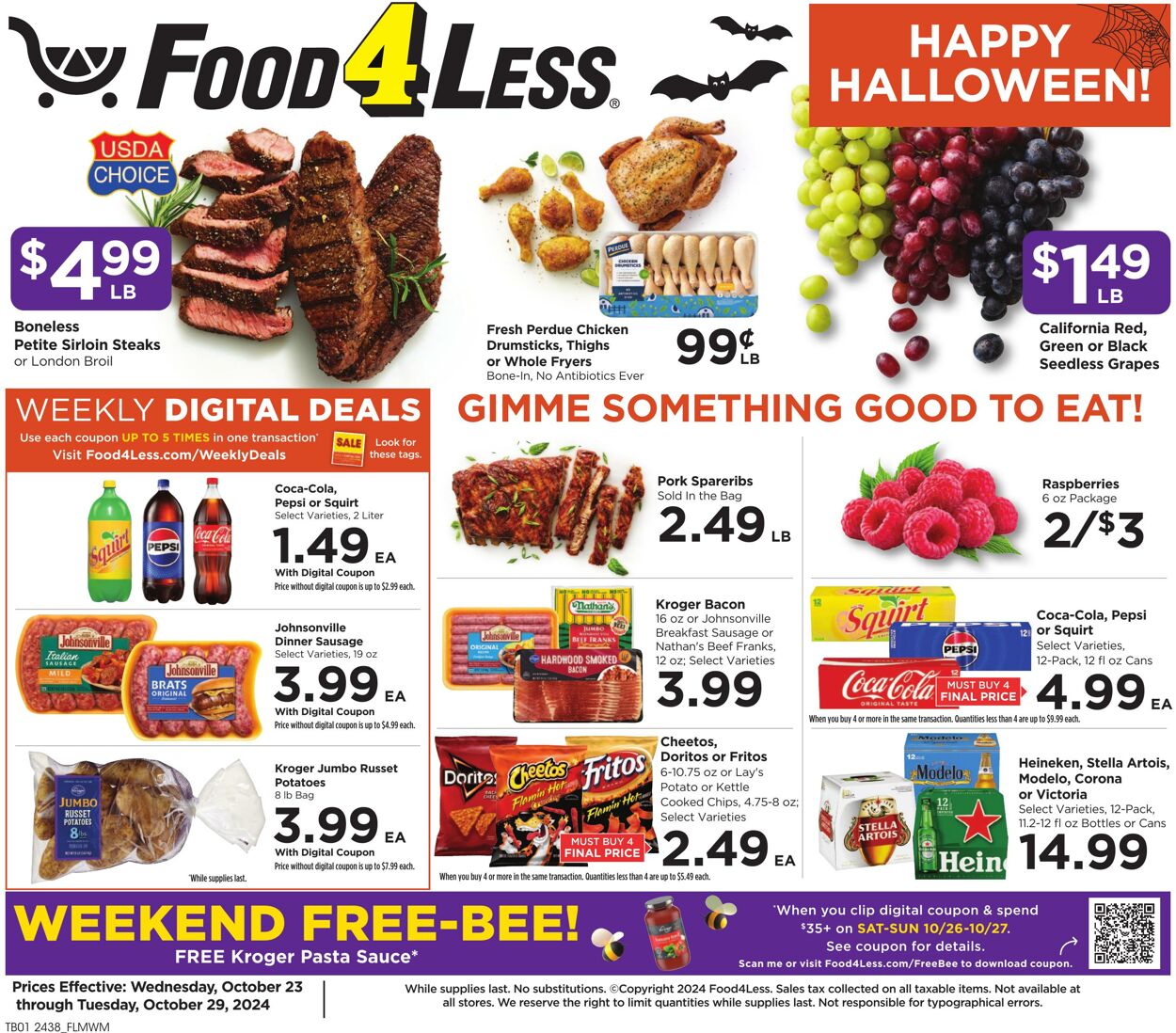 Catalogue Food 4 Less from 10/23/2024