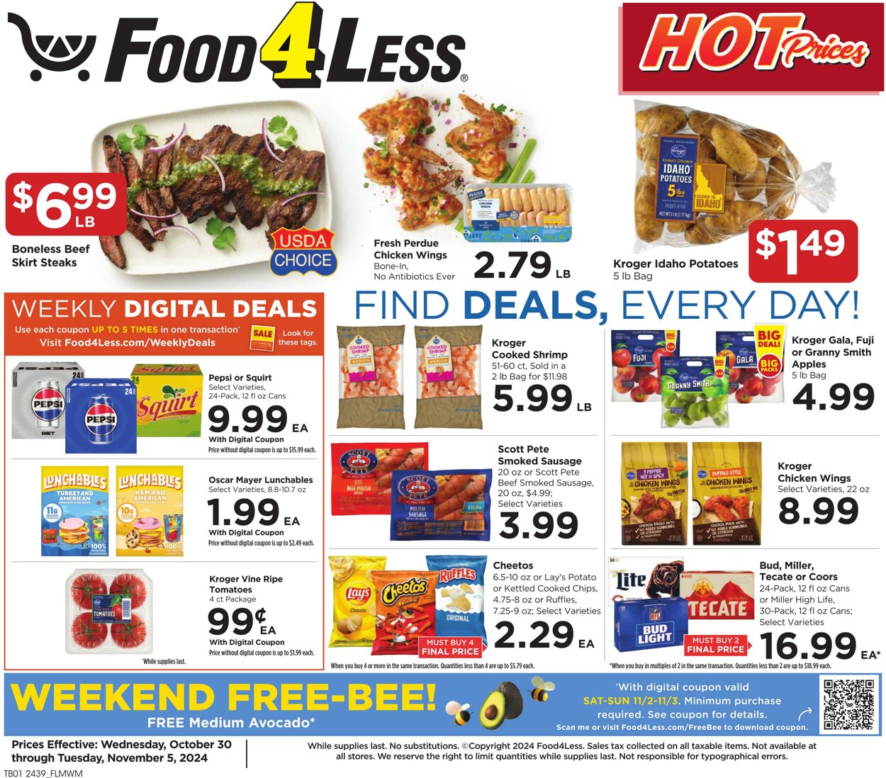 Catalogue Food 4 Less from 10/30/2024