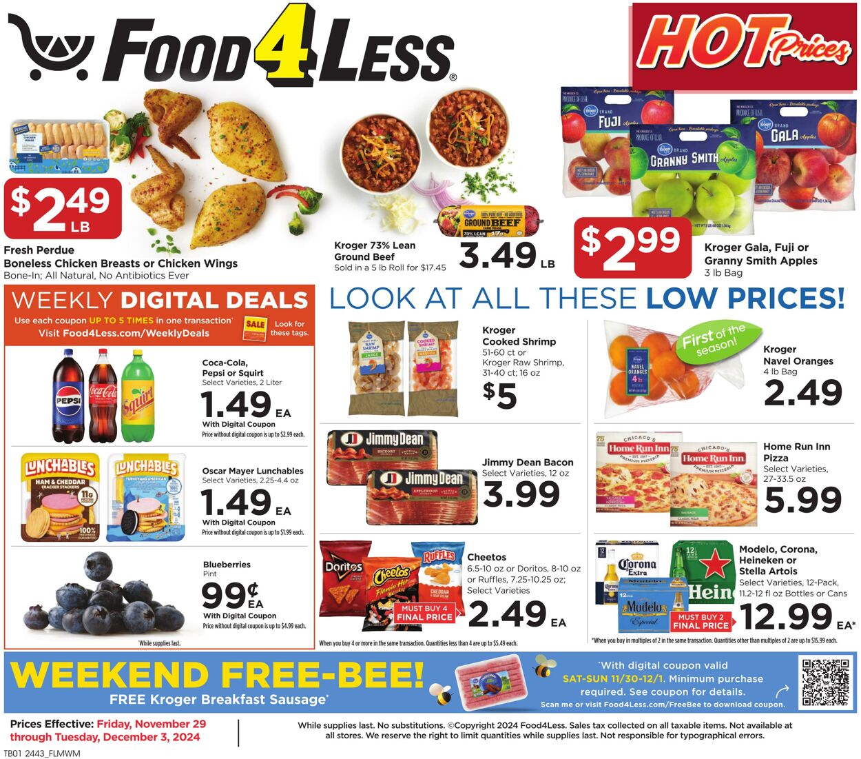 Catalogue Food 4 Less from 11/29/2024