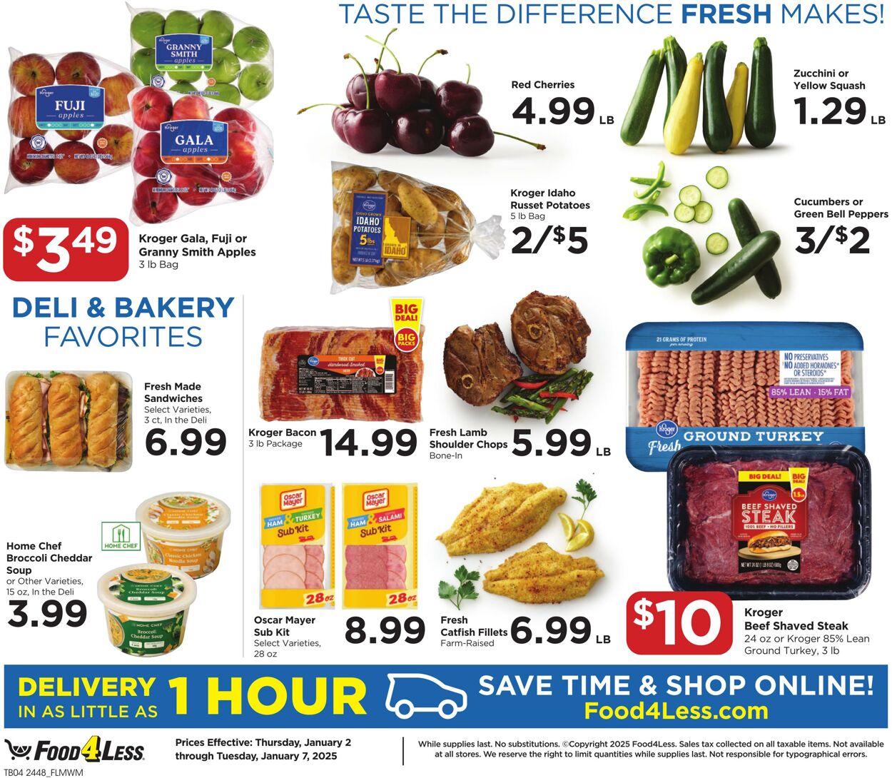 Catalogue Food 4 Less from 01/02/2025