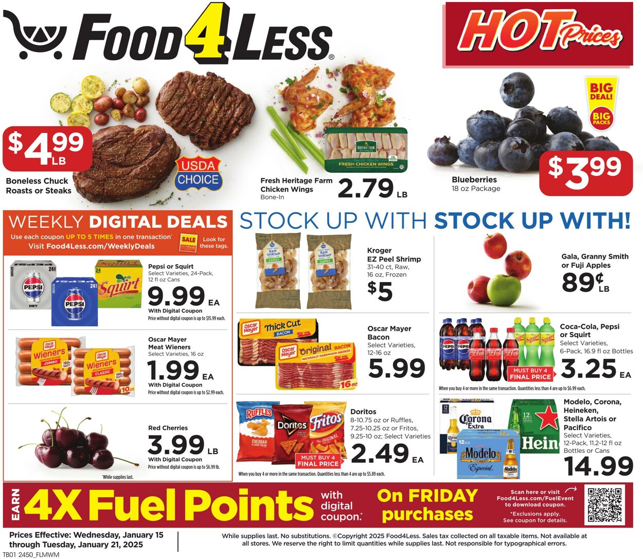 Catalogue Food 4 Less from 01/15/2025