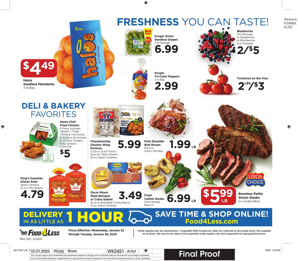 Catalogue Food 4 Less from 01/22/2025