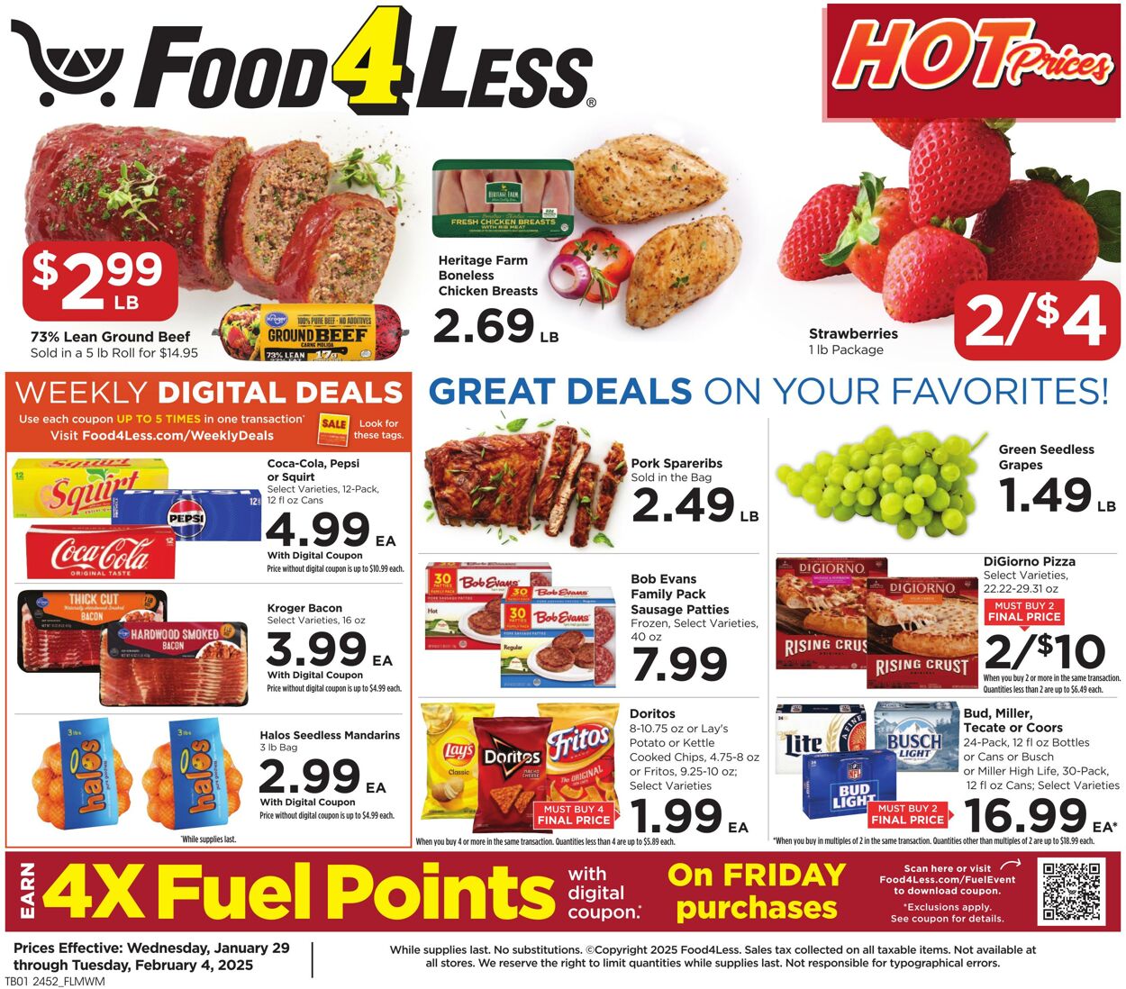 Catalogue Food 4 Less from 01/29/2025