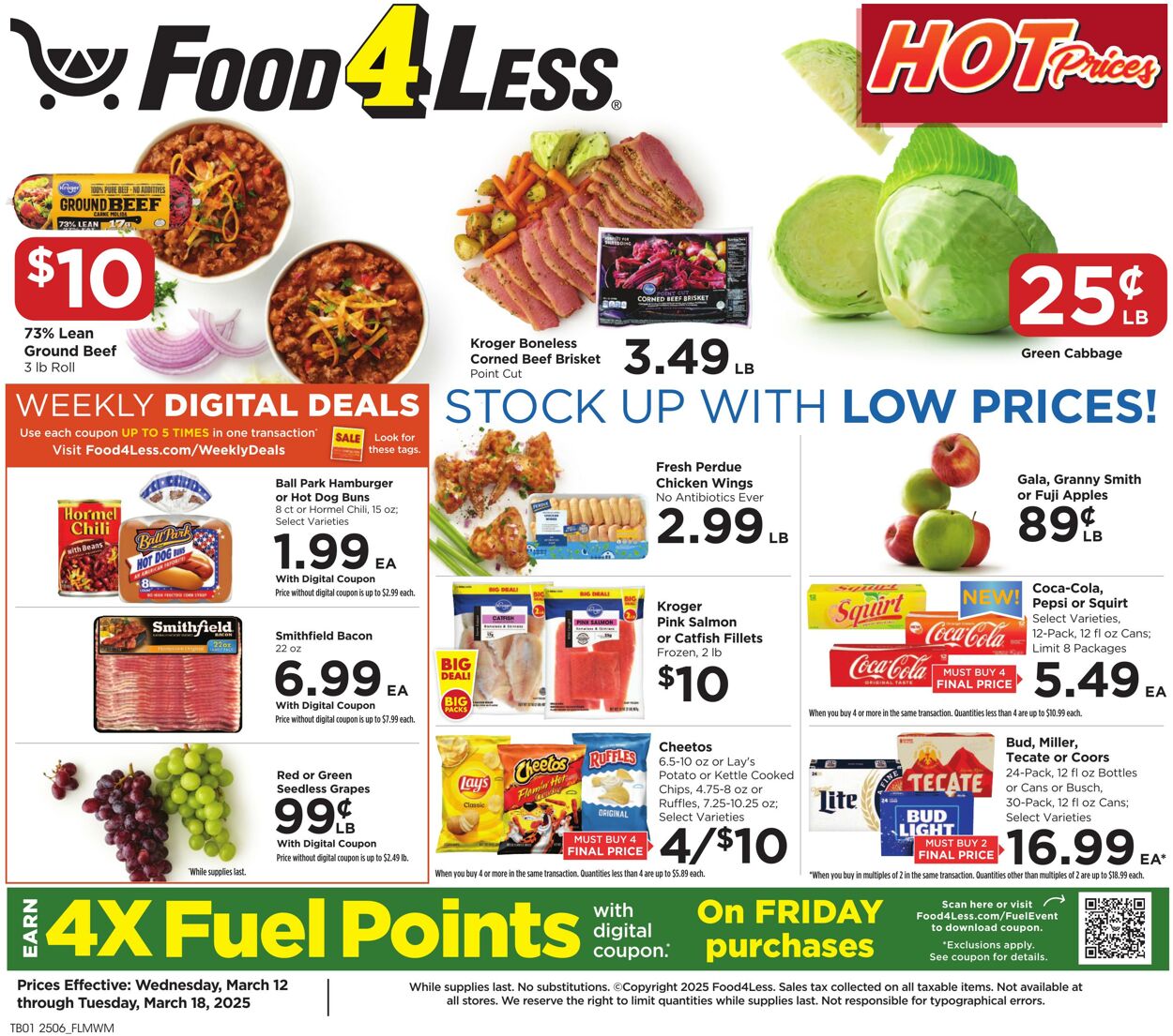 Catalogue Food 4 Less from 03/12/2025