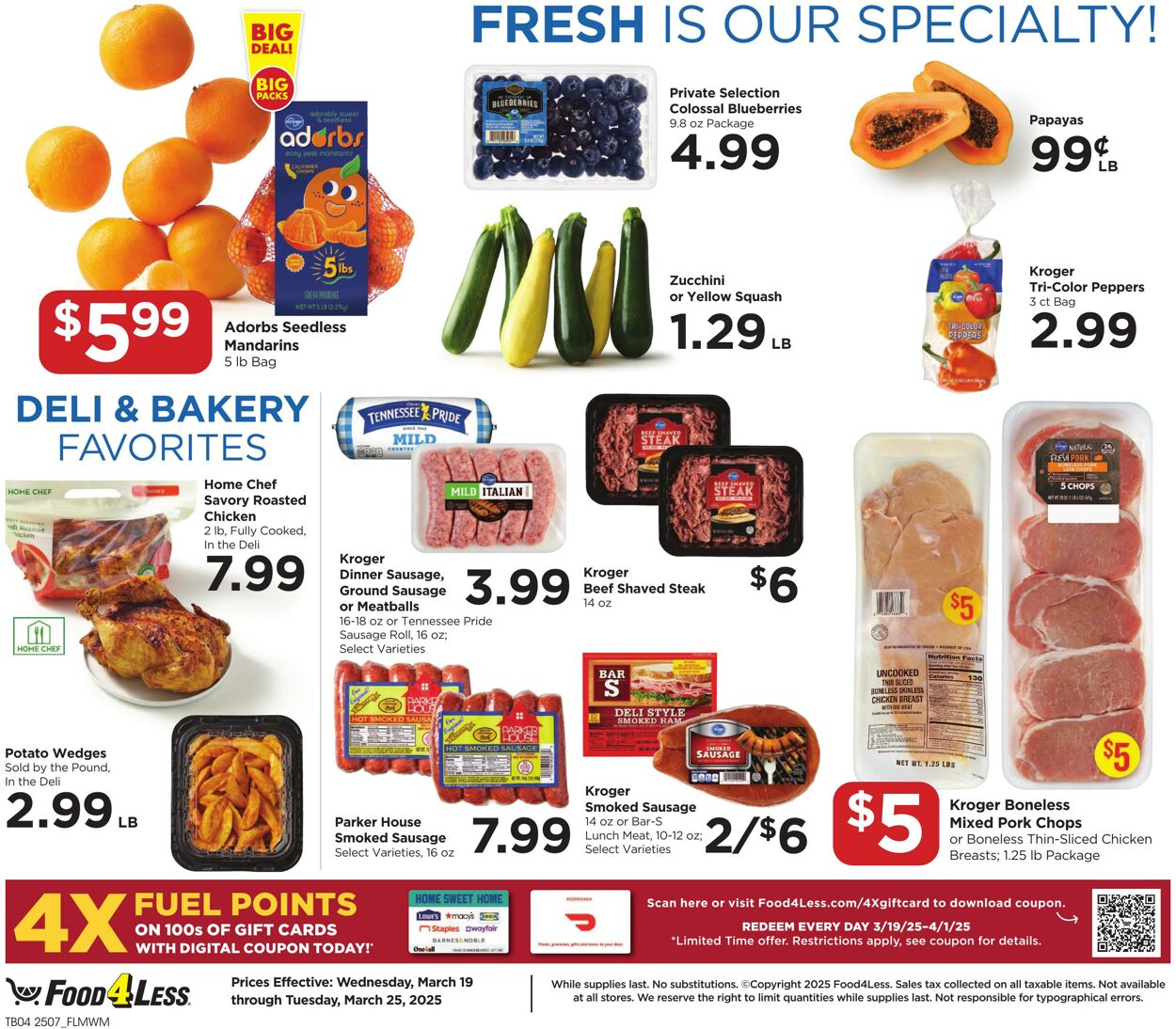 Catalogue Food 4 Less from 03/19/2025