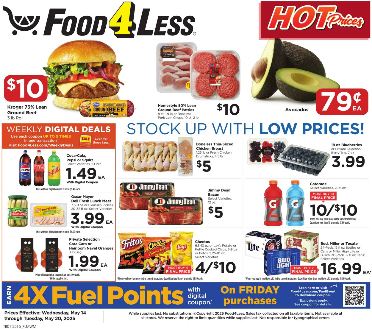 Catalogue Food 4 Less from 05/14/2025