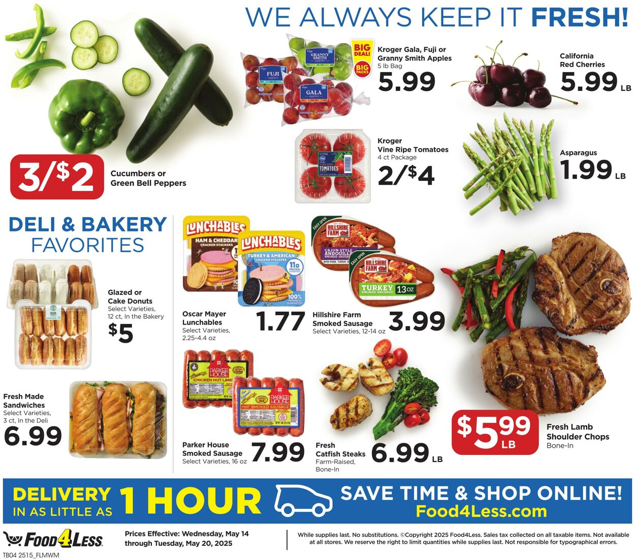 Catalogue Food 4 Less from 05/14/2025