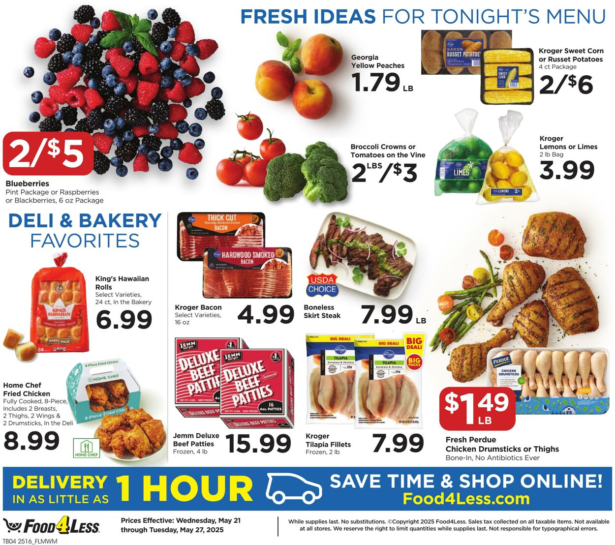 Catalogue Food 4 Less from 05/21/2025