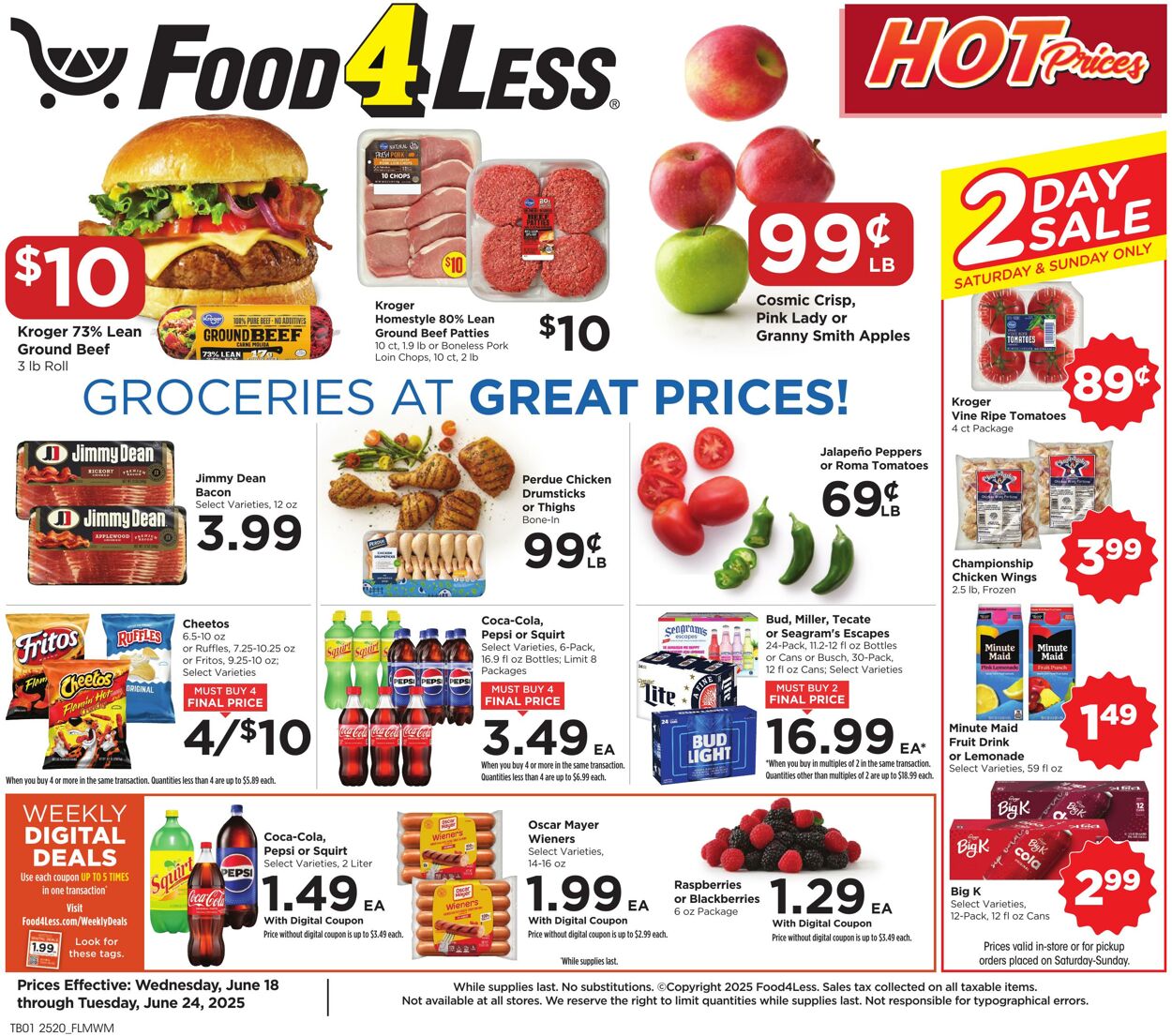 Catalogue Food 4 Less from 06/18/2025