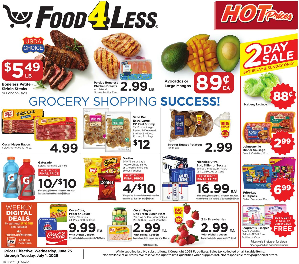 Catalogue Food 4 Less from 06/25/2025