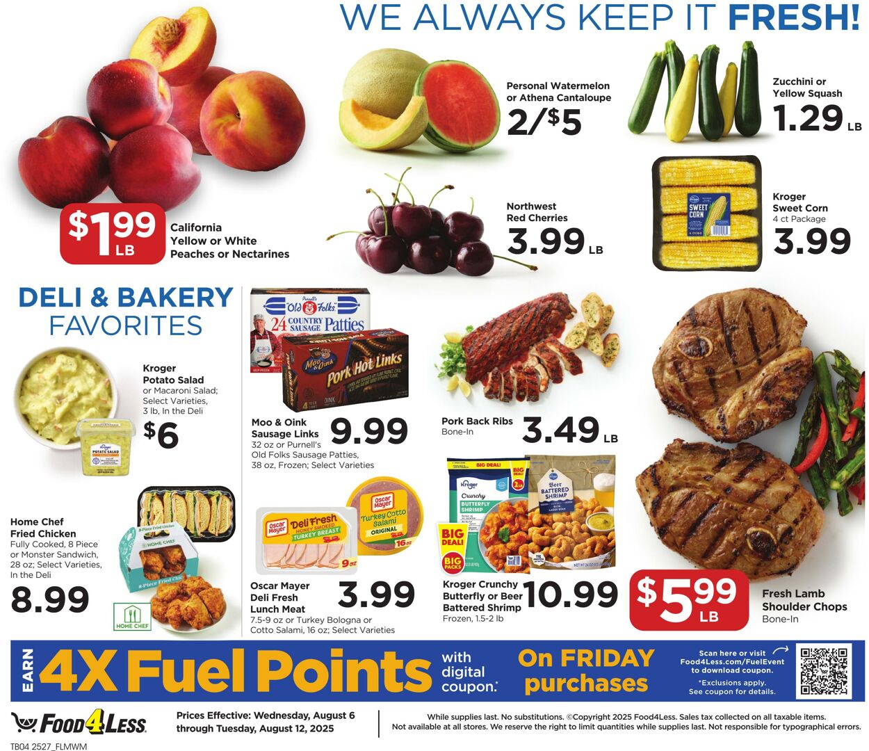 Catalogue Food 4 Less from 08/06/2025