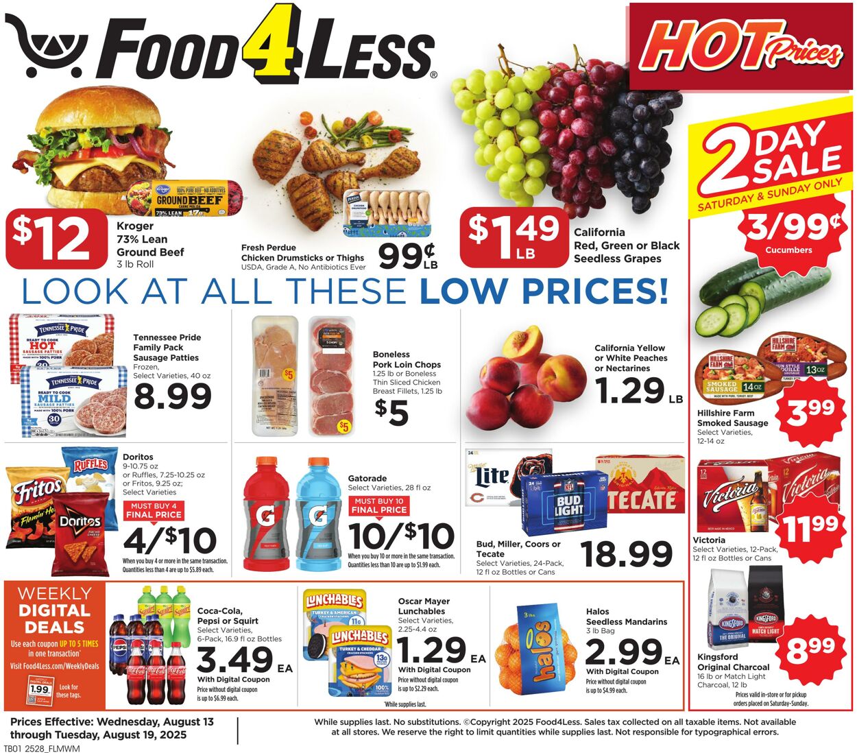 Catalogue Food 4 Less from 08/13/2025