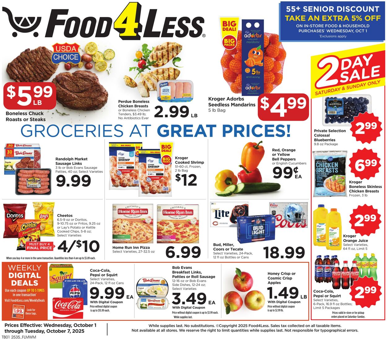 Catalogue Food 4 Less from 10/01/2025