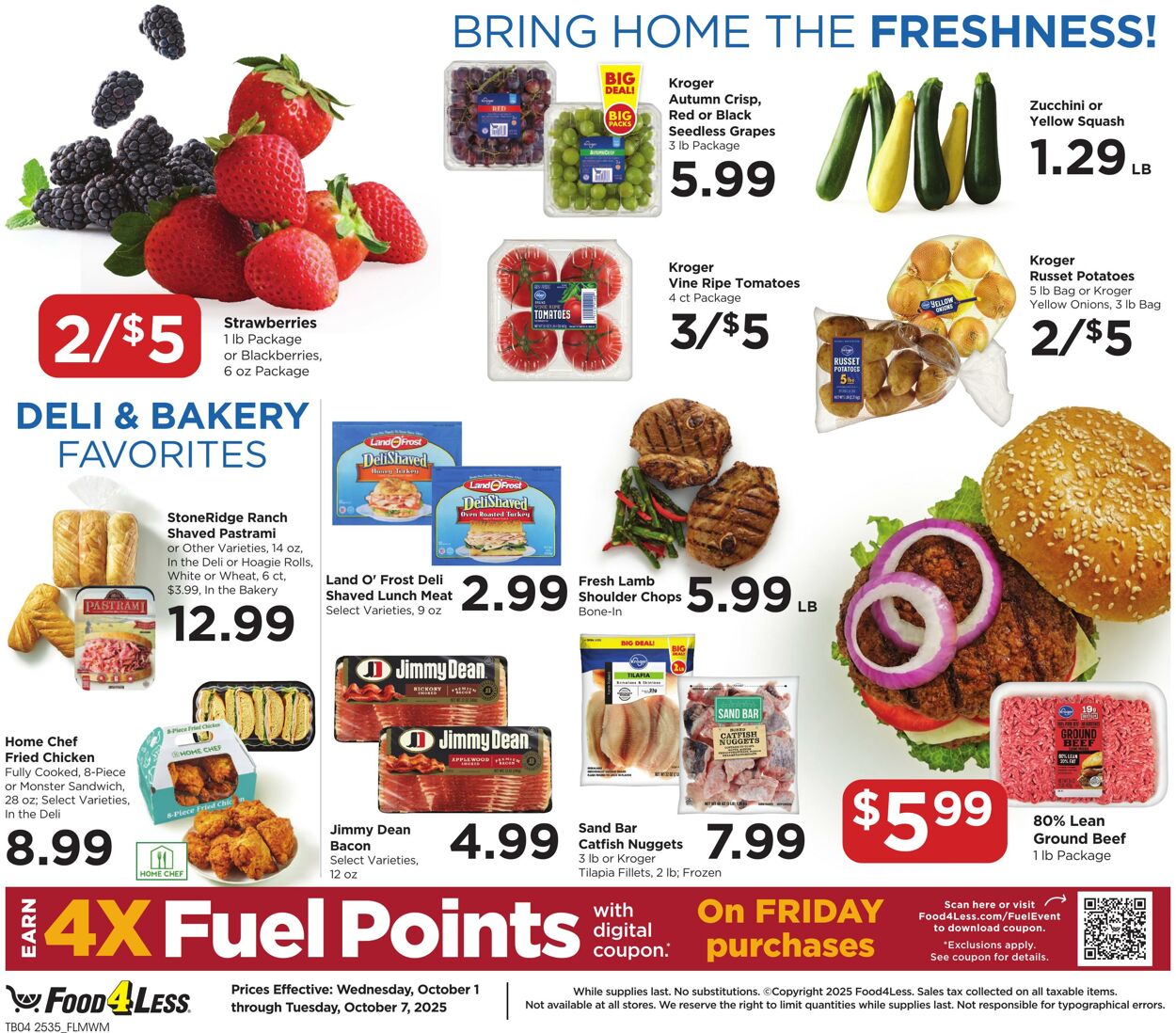 Catalogue Food 4 Less from 10/01/2025