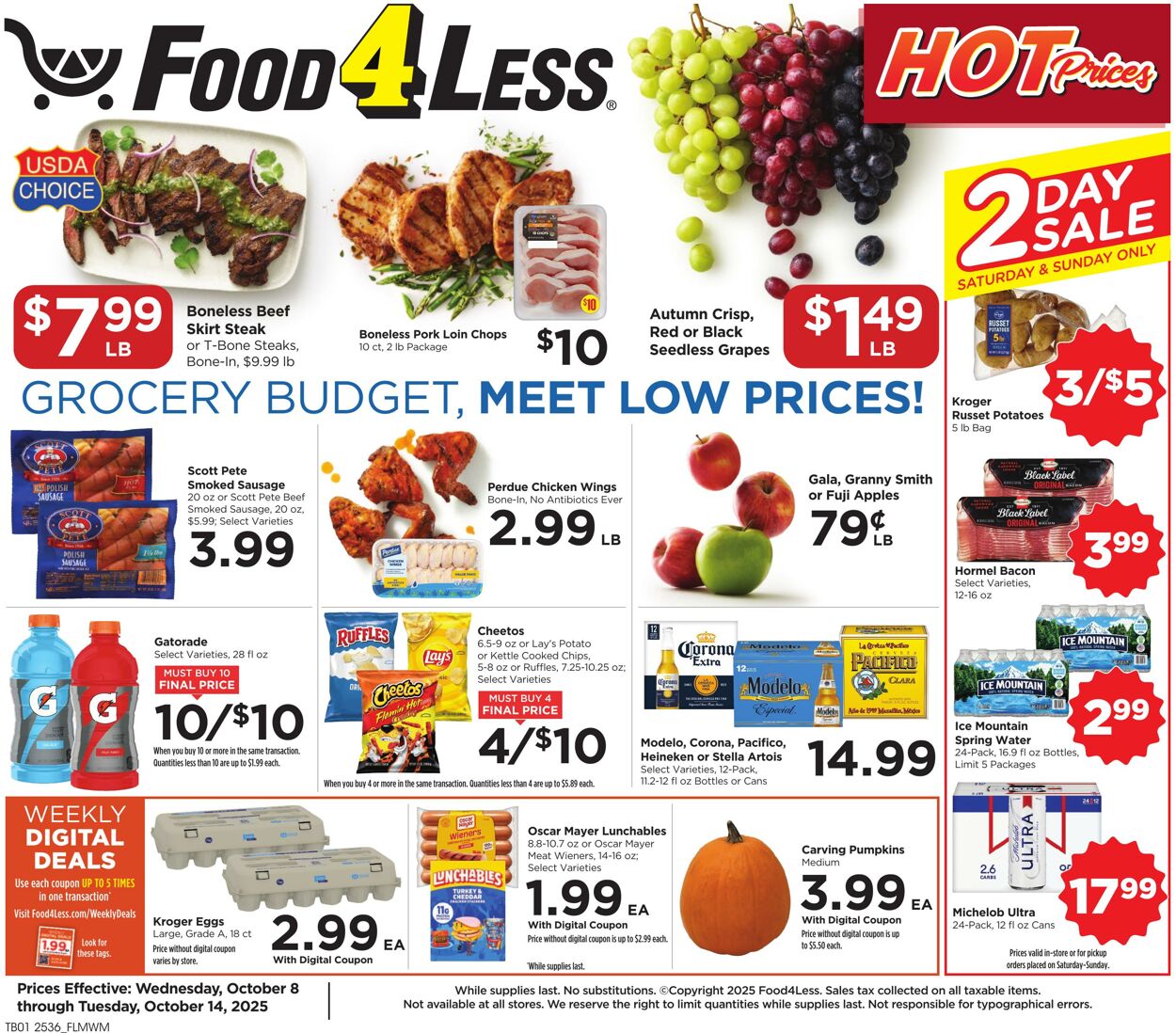 Catalogue Food 4 Less from 10/08/2025