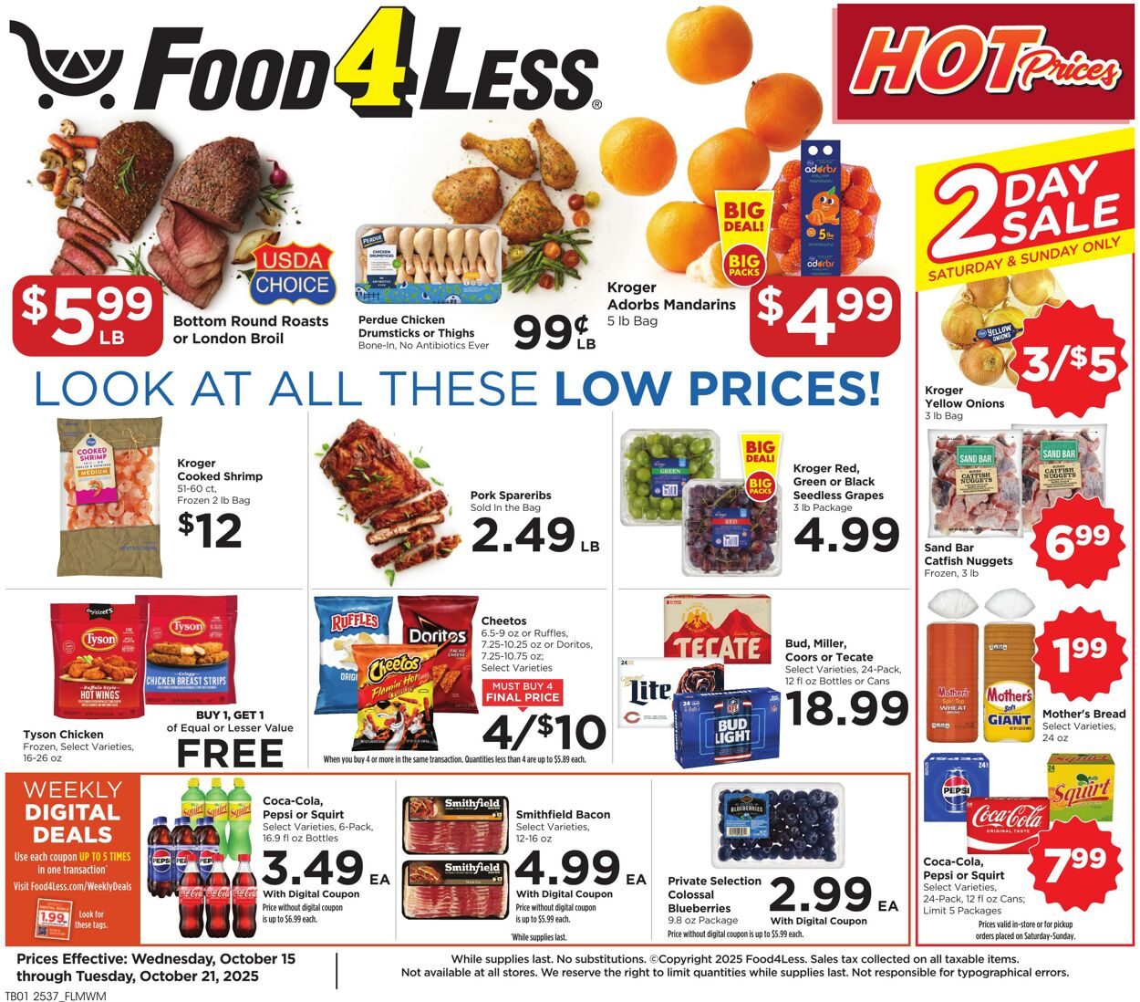 Catalogue Food 4 Less from 10/15/2025