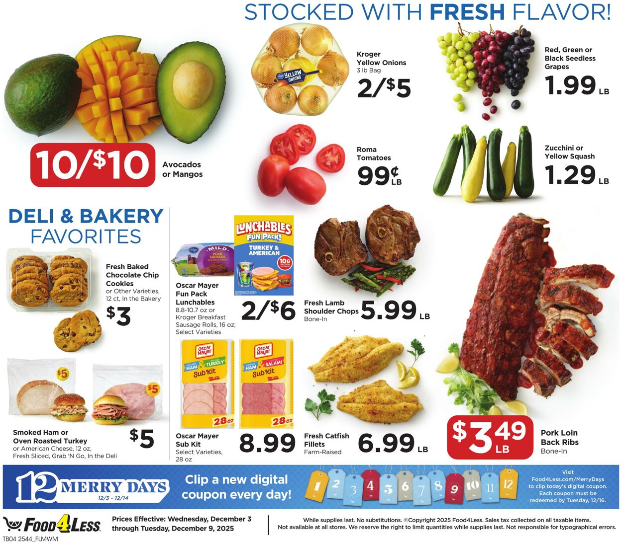 Catalogue Food 4 Less from 12/03/2025