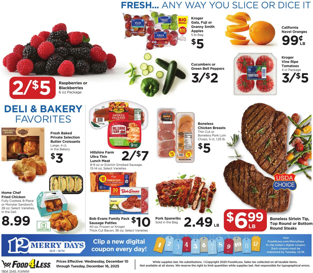 Catalogue Food 4 Less from 12/10/2025