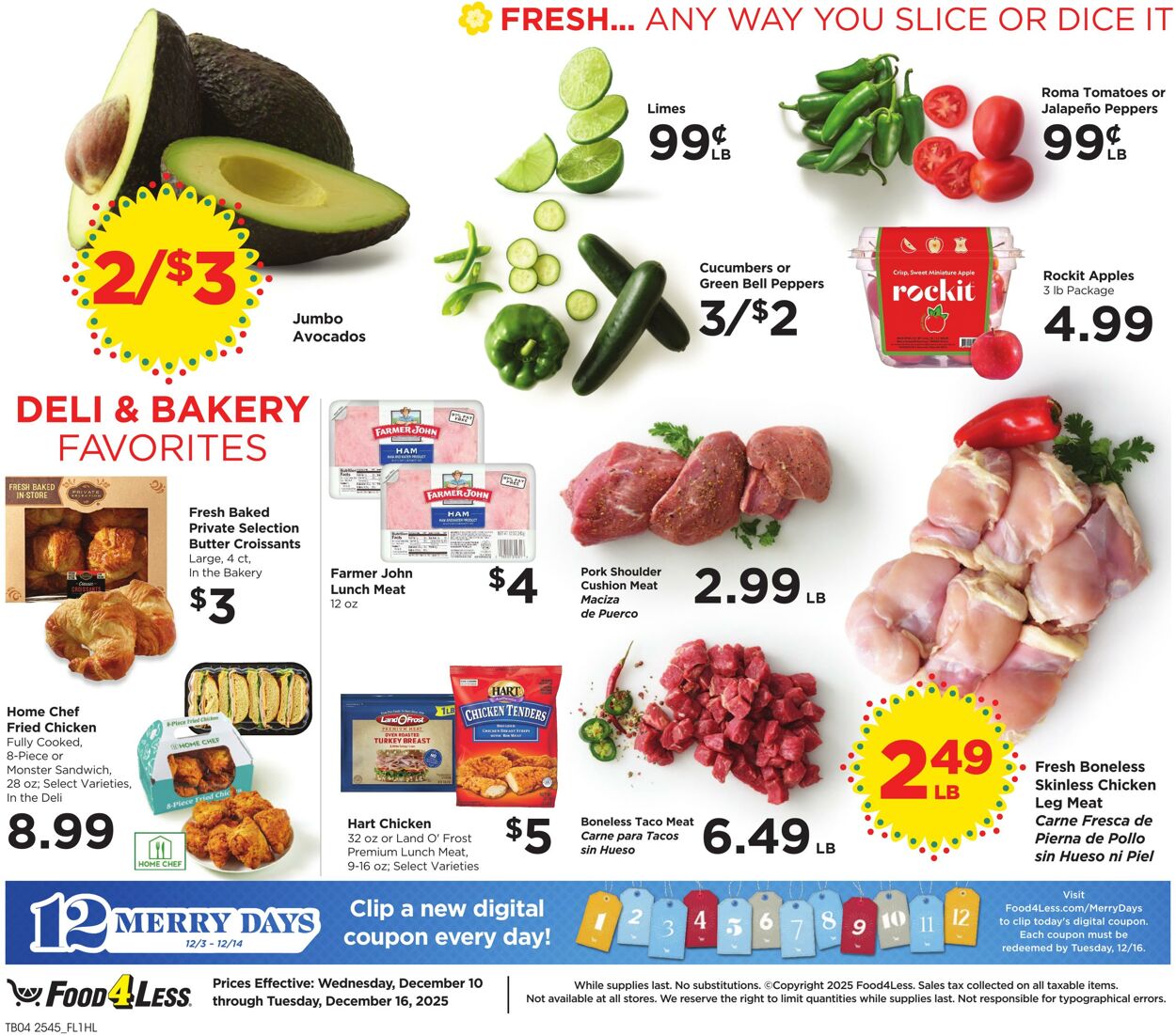 Catalogue Food 4 Less from 12/10/2025