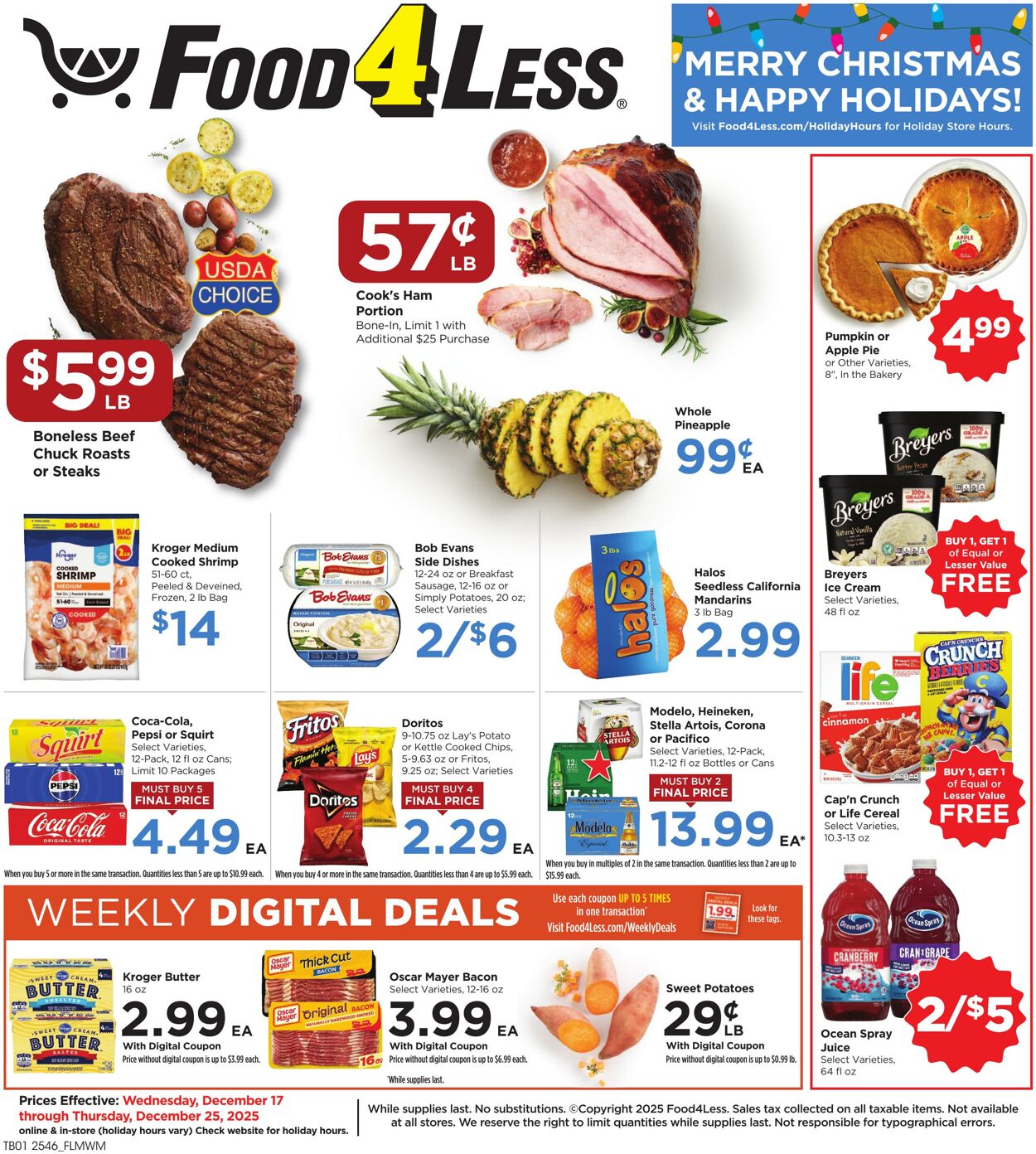 Catalogue Food 4 Less from 12/17/2025