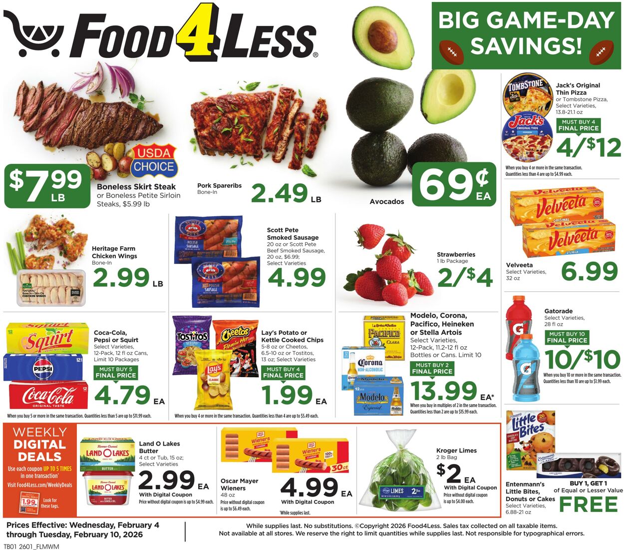 Catalogue Food 4 Less from 02/04/2026