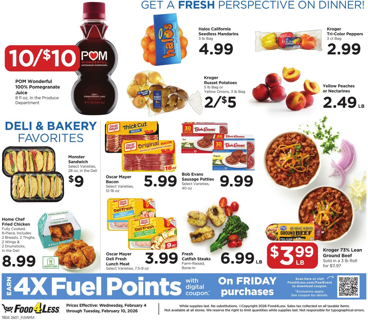 Catalogue Food 4 Less from 02/04/2026