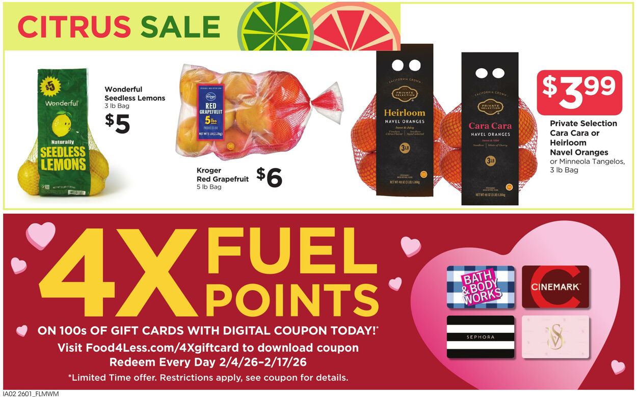 Catalogue Food 4 Less from 02/04/2026