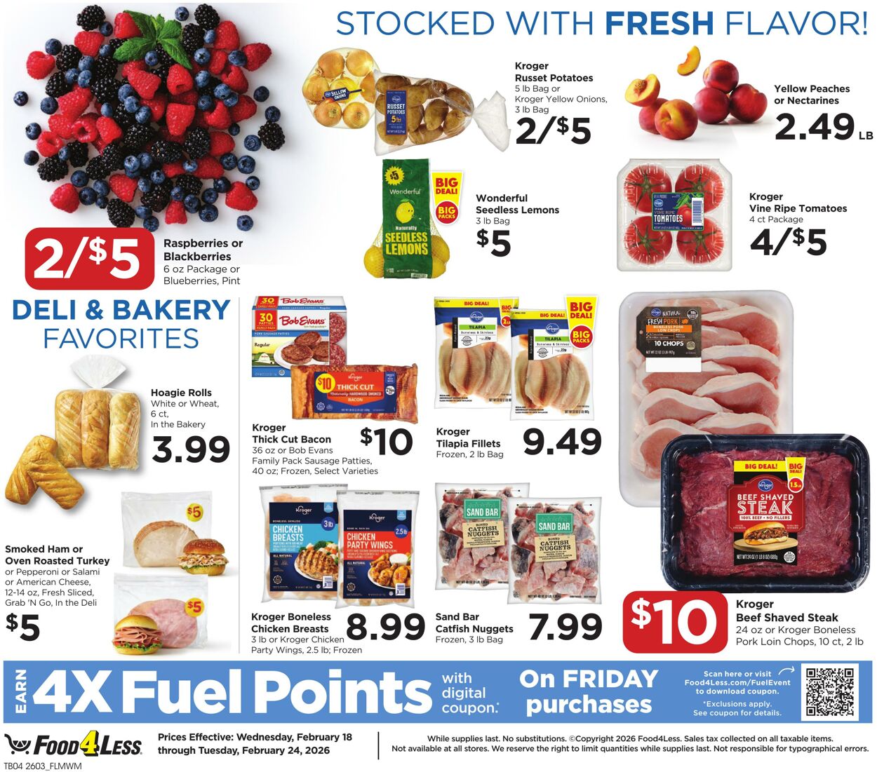 Catalogue Food 4 Less from 02/18/2026