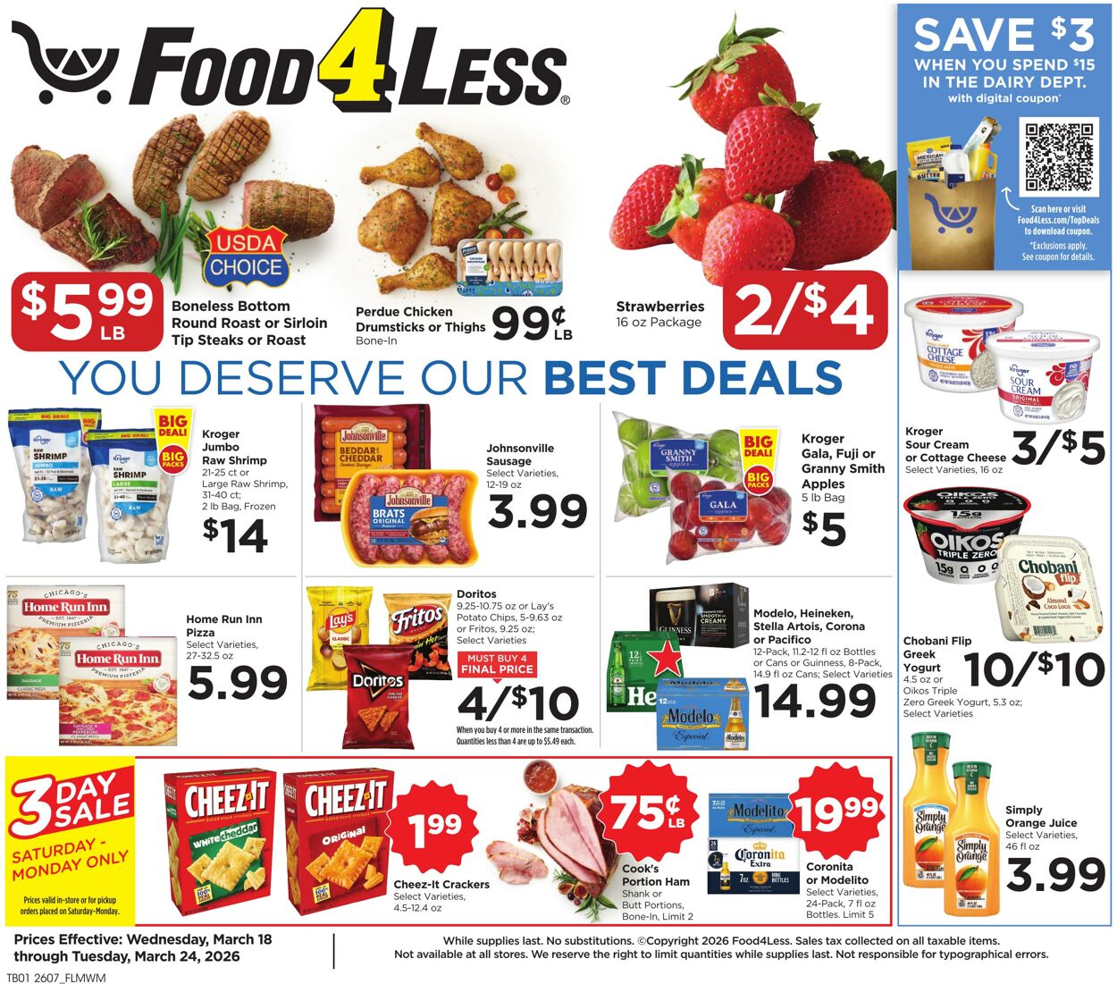 Catalogue Food 4 Less from 03/18/2026