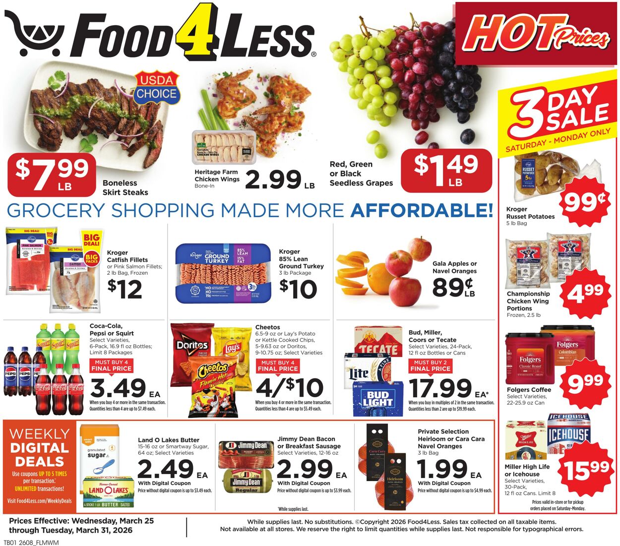 Catalogue Food 4 Less from 03/25/2026