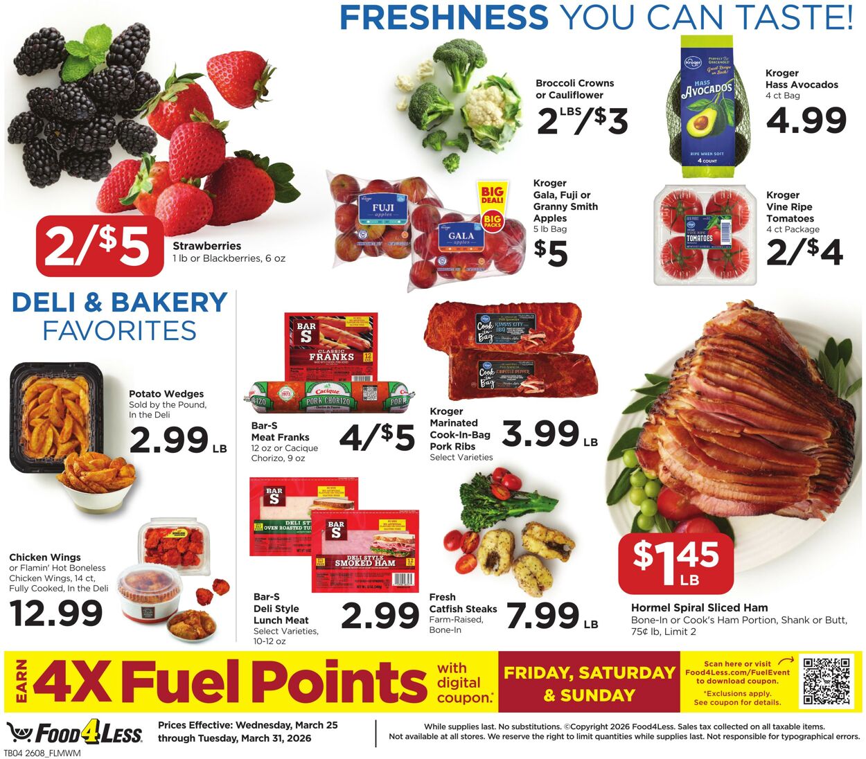 Catalogue Food 4 Less from 03/25/2026