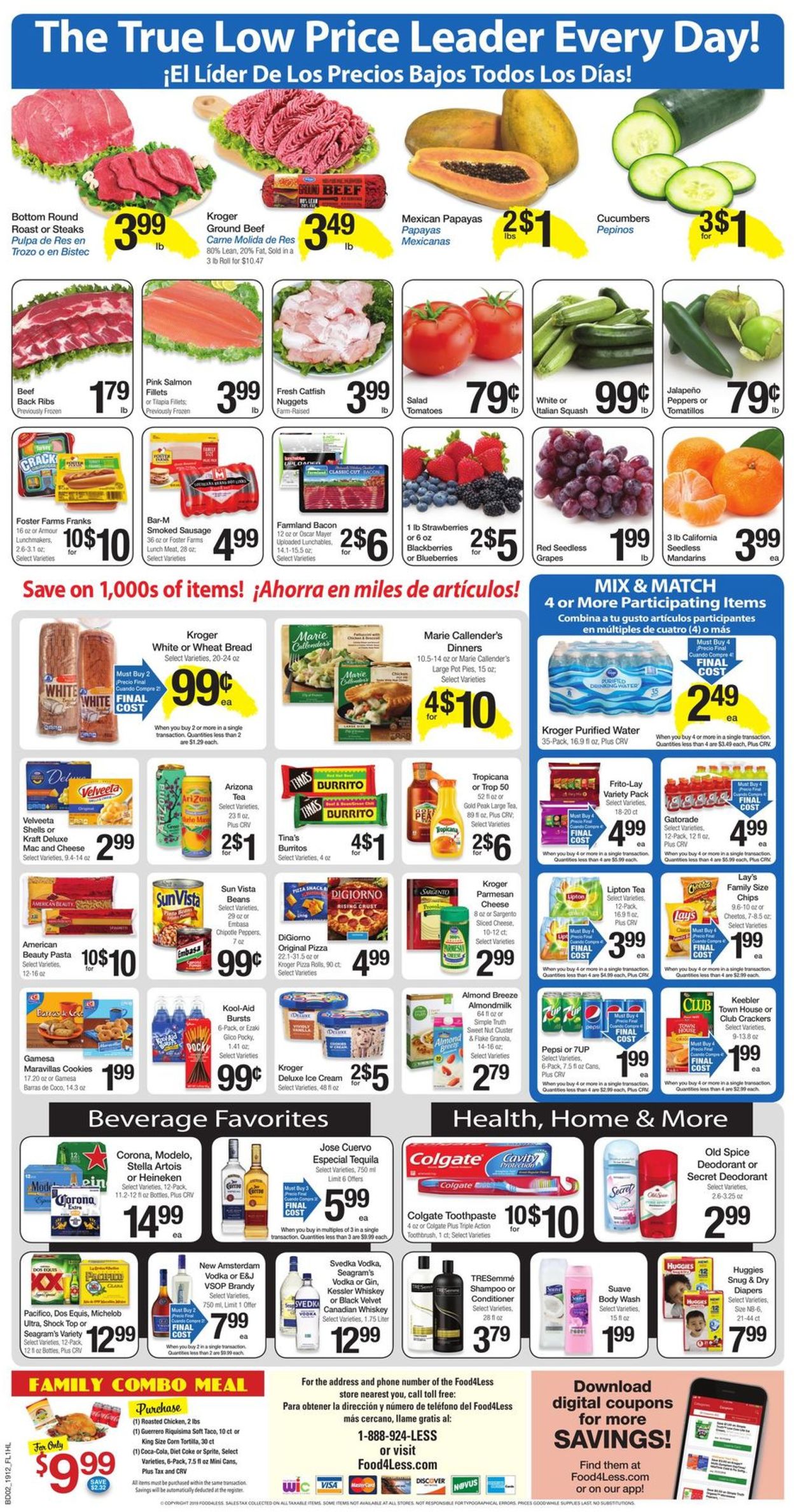 Catalogue Food 4 Less from 04/24/2019