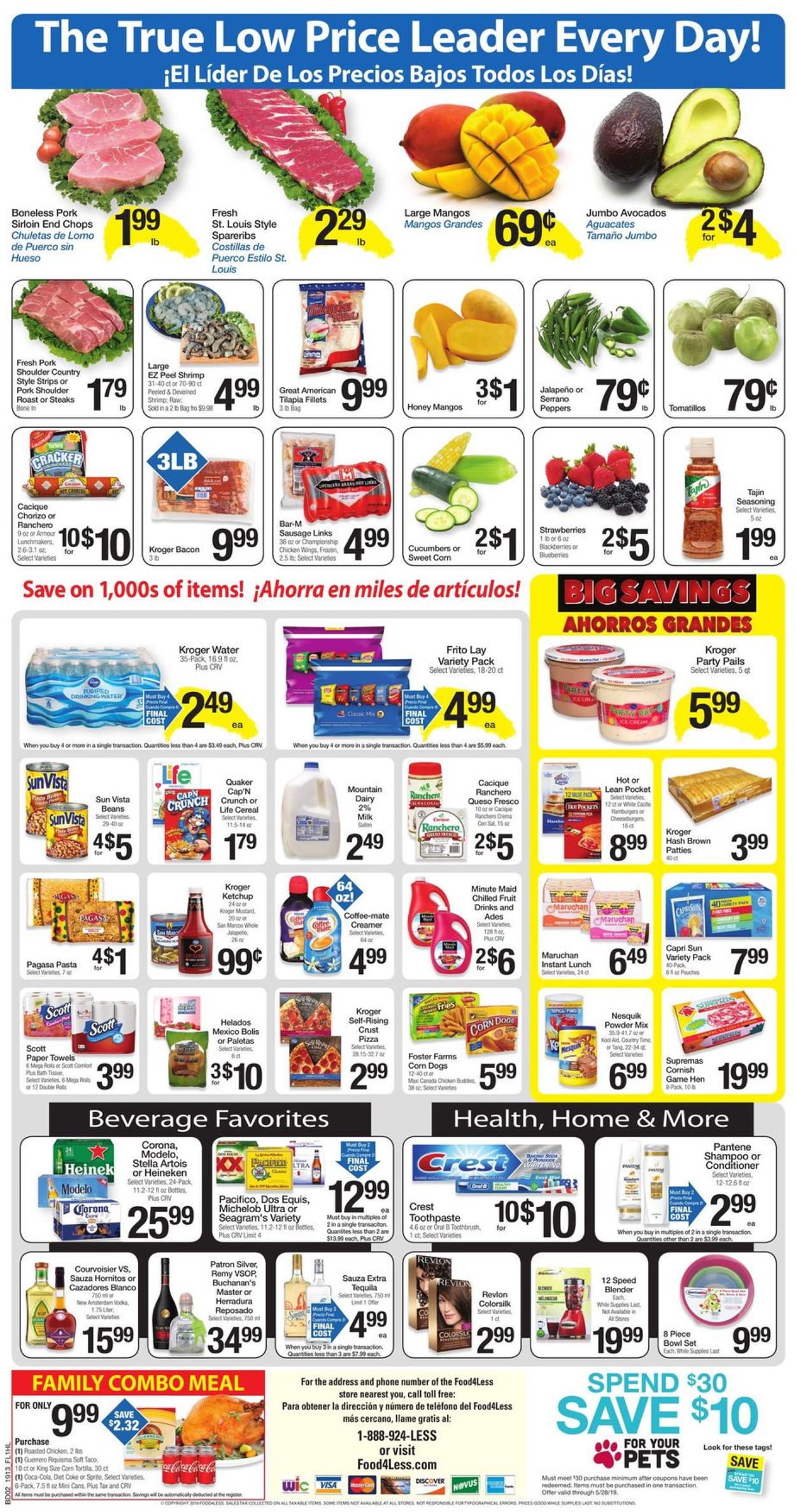 Catalogue Food 4 Less from 05/01/2019