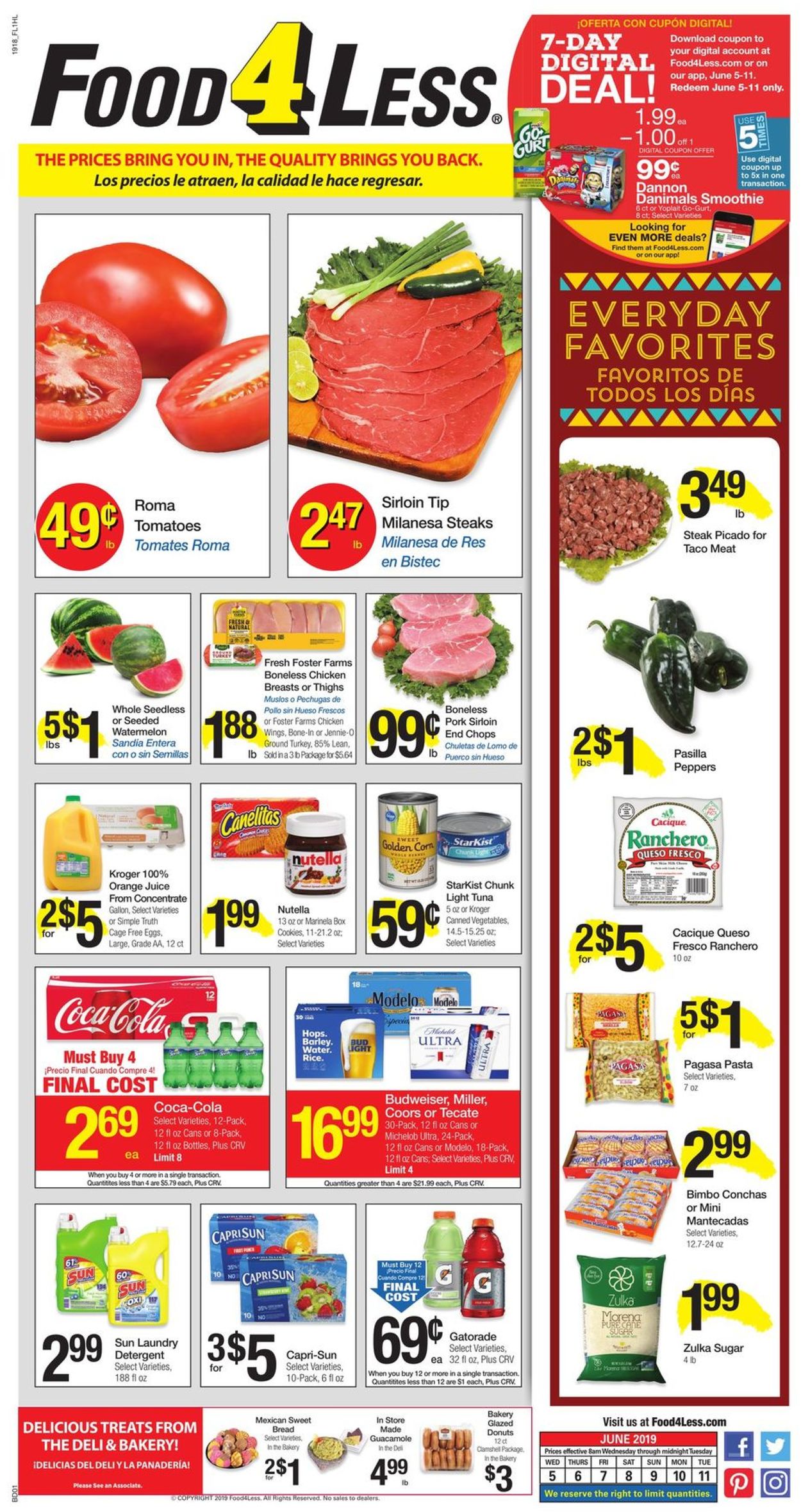 Catalogue Food 4 Less from 06/05/2019