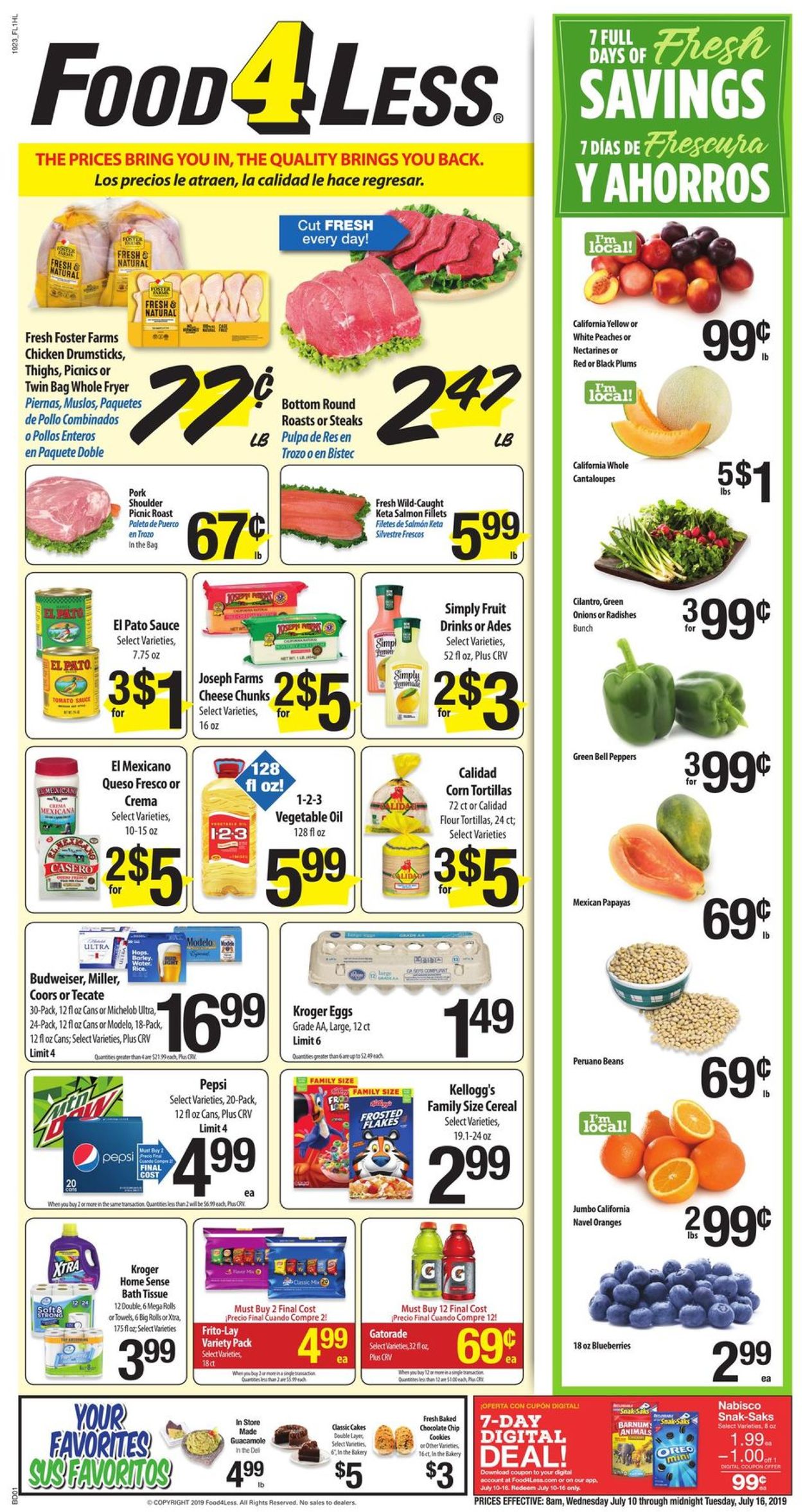 Catalogue Food 4 Less from 07/10/2019