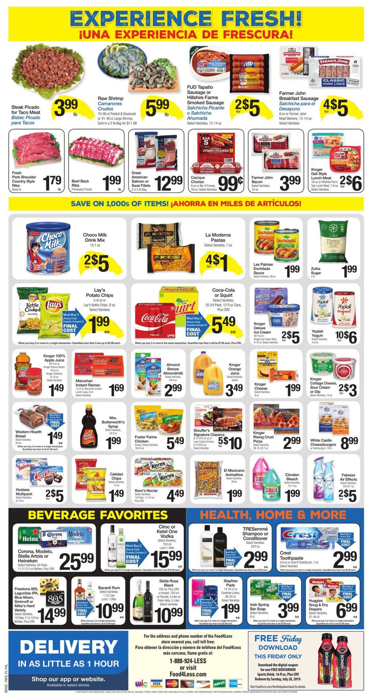 Catalogue Food 4 Less from 07/10/2019