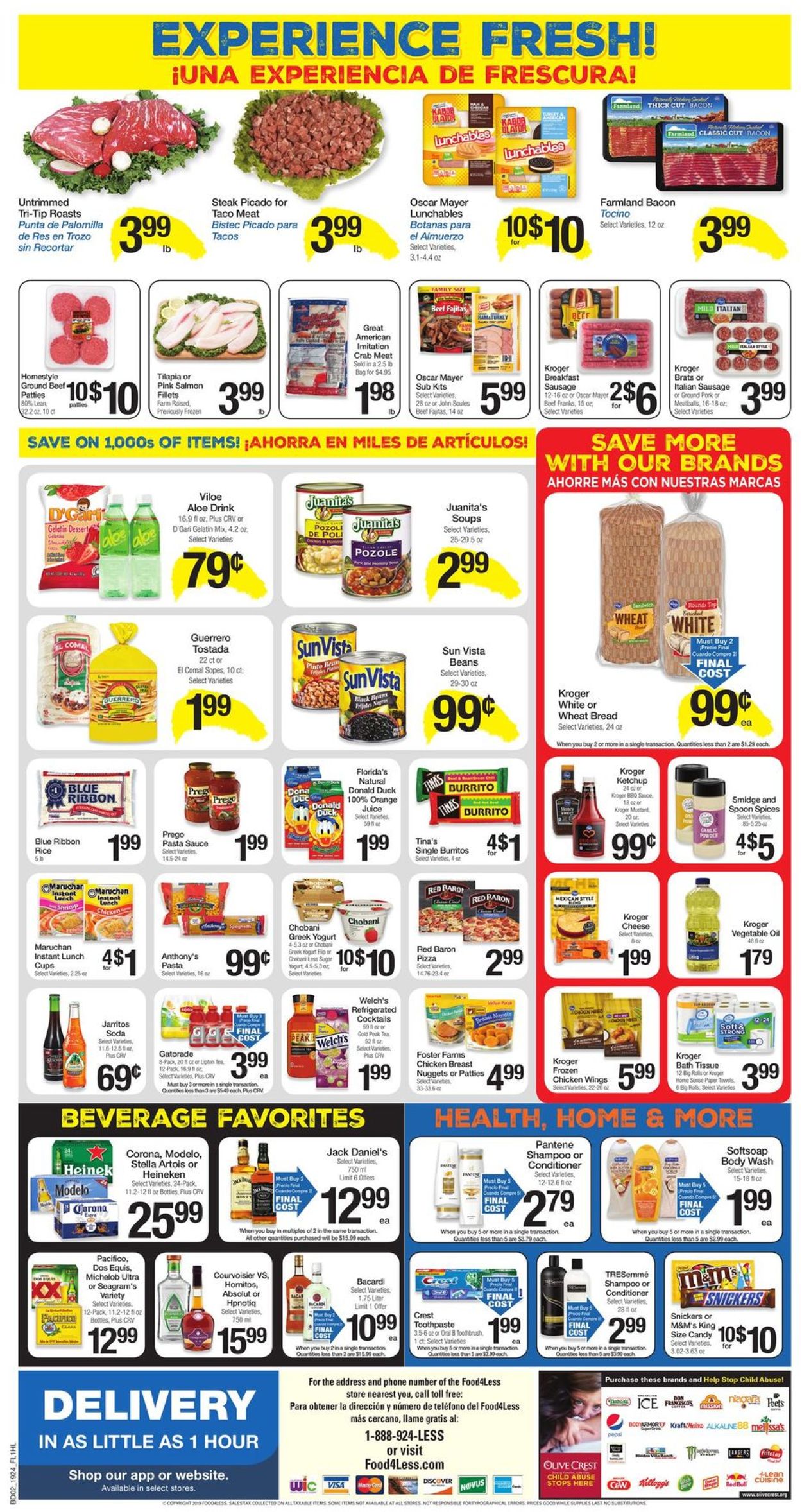 Catalogue Food 4 Less from 07/17/2019