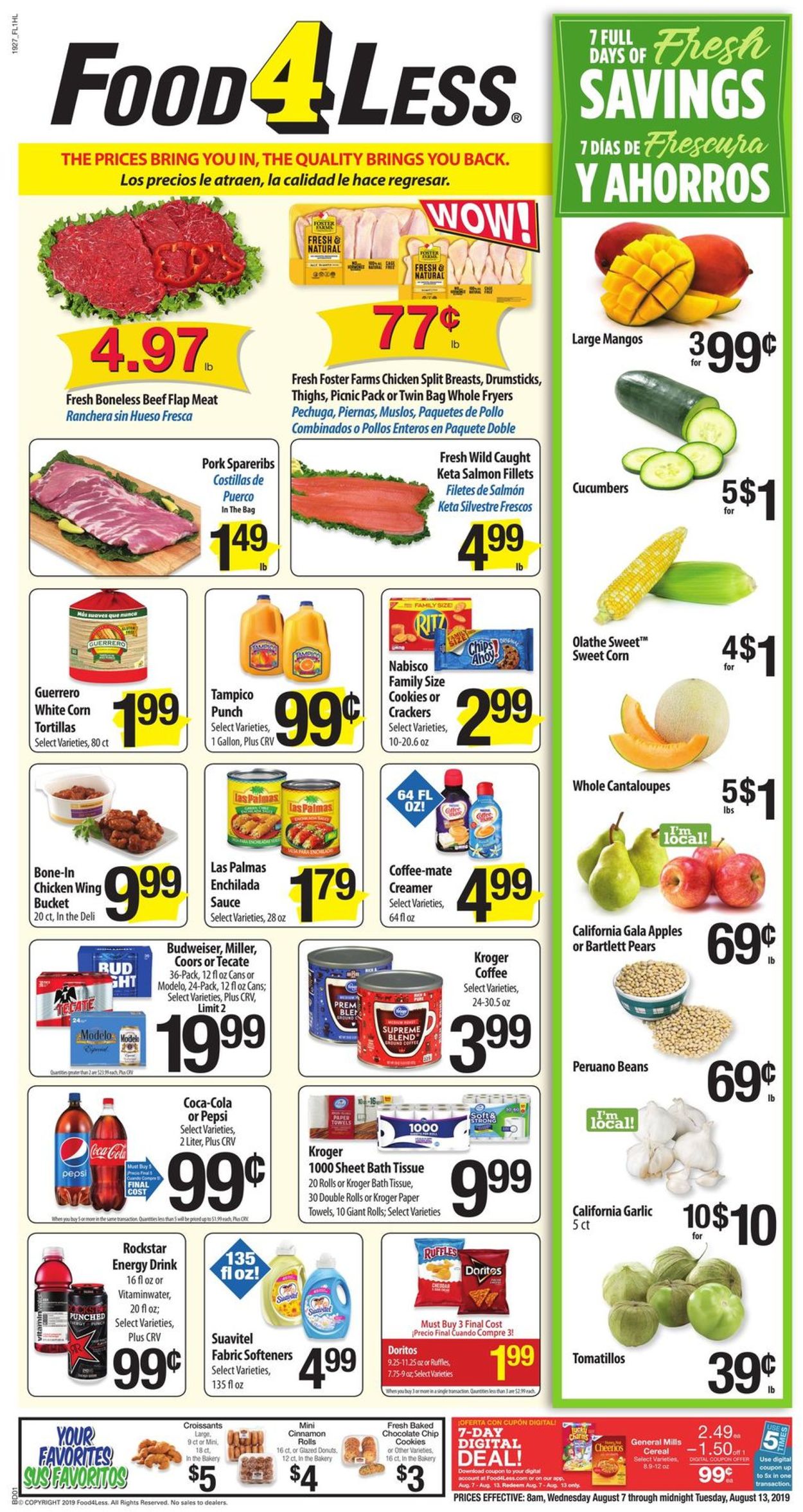 Catalogue Food 4 Less from 08/07/2019