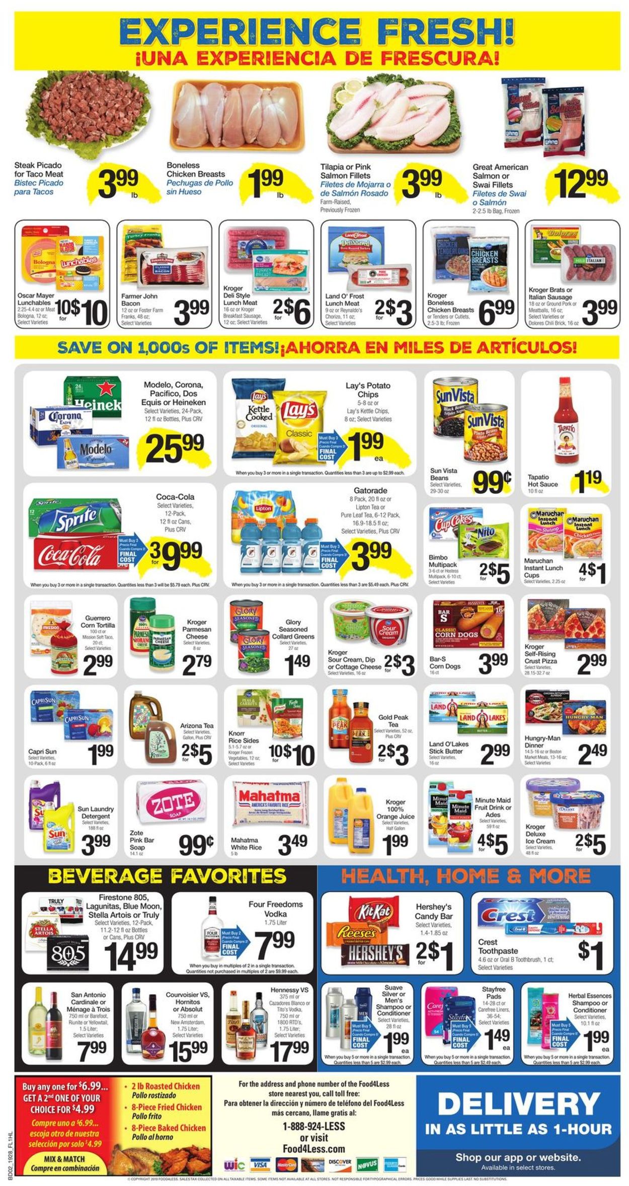 Catalogue Food 4 Less from 08/14/2019