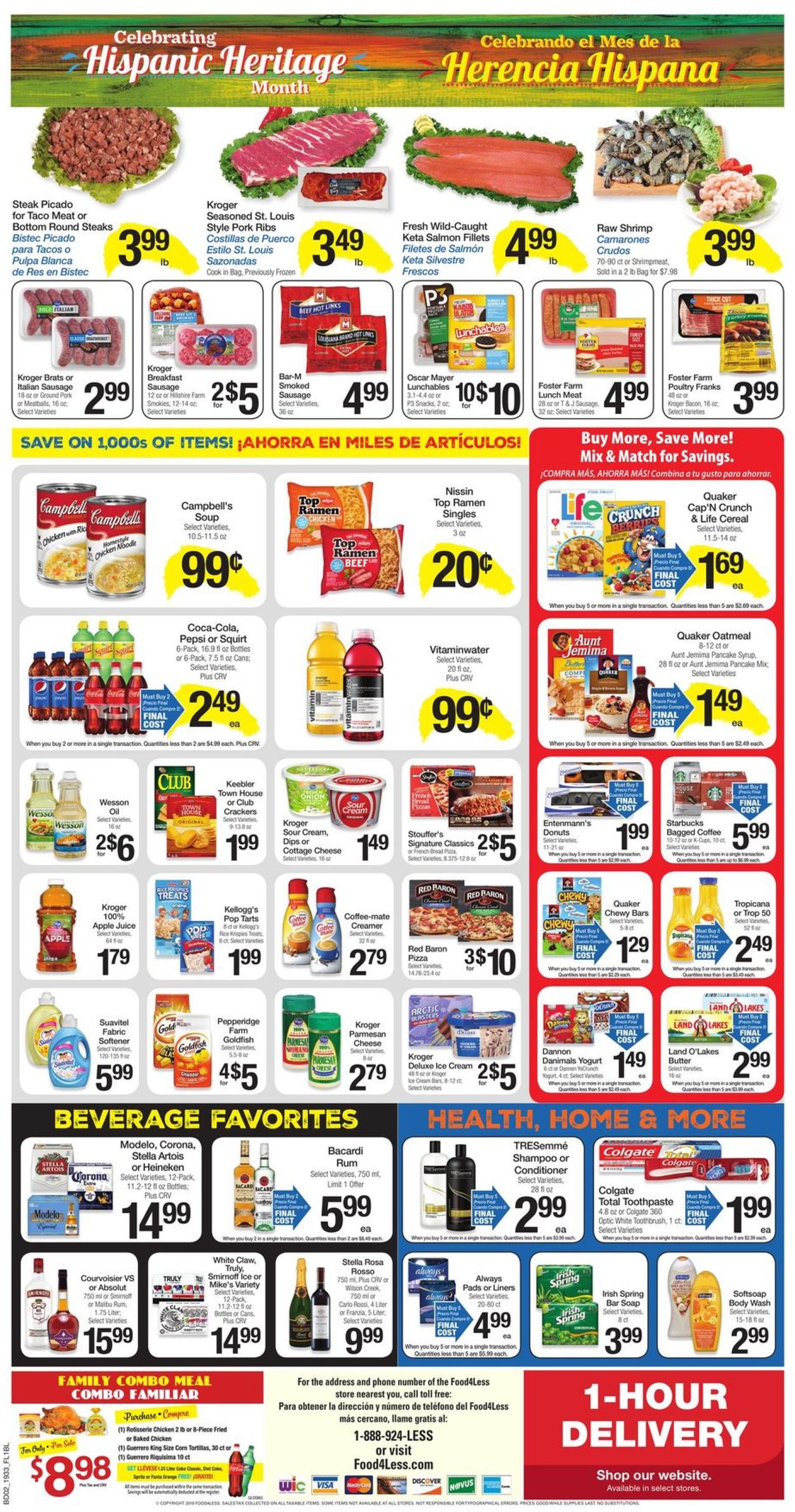 Catalogue Food 4 Less from 09/18/2019