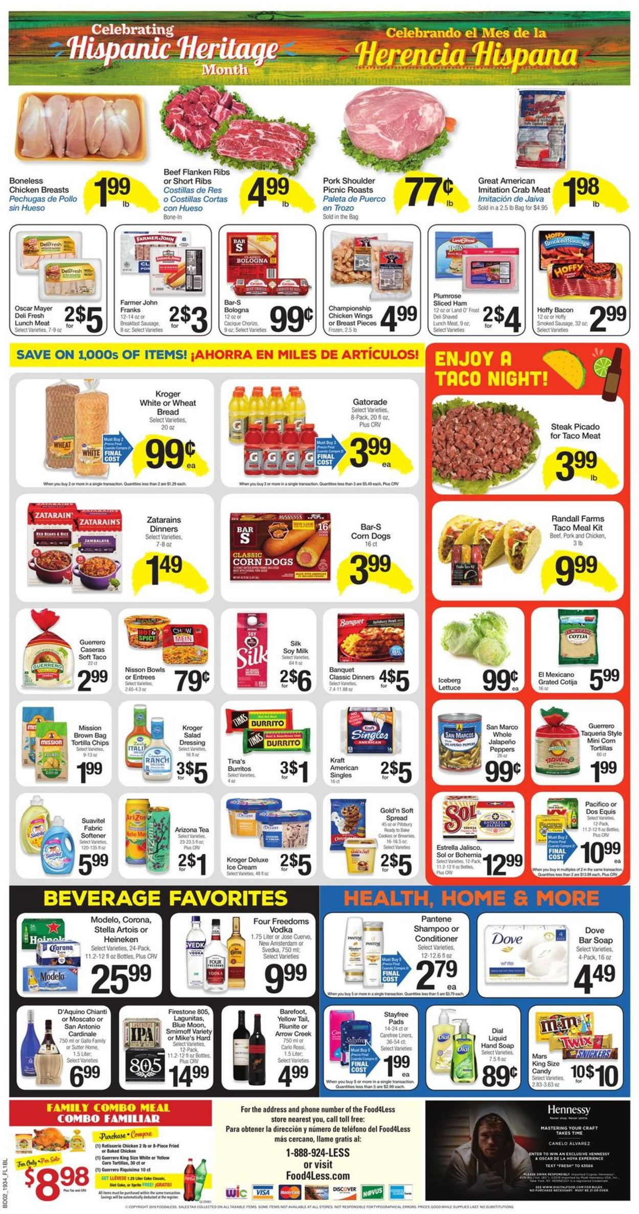 Catalogue Food 4 Less from 09/25/2019