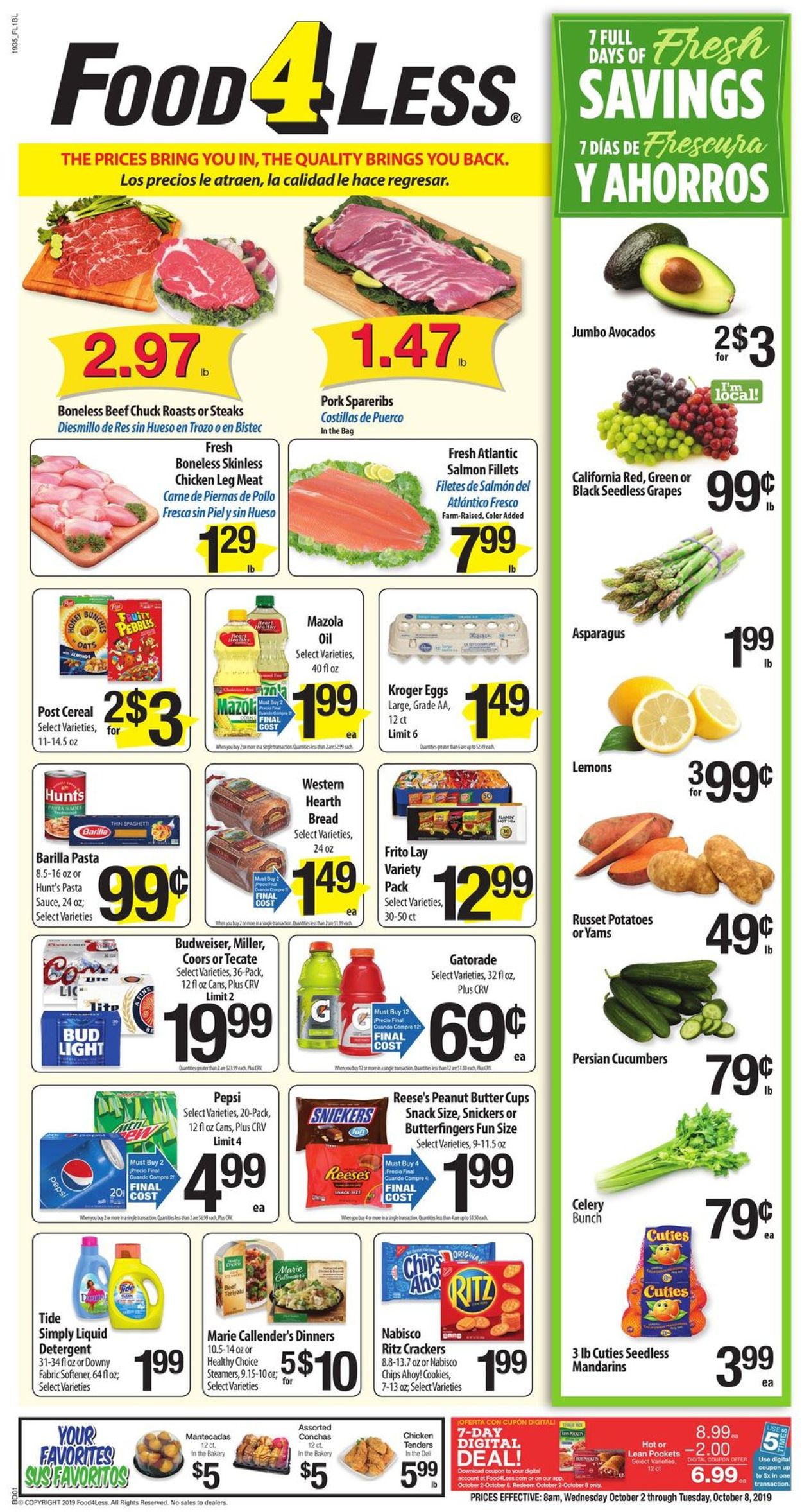 Catalogue Food 4 Less from 10/02/2019