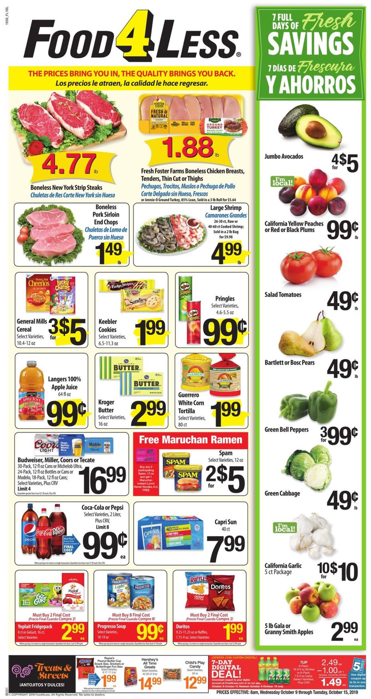 Catalogue Food 4 Less from 10/09/2019
